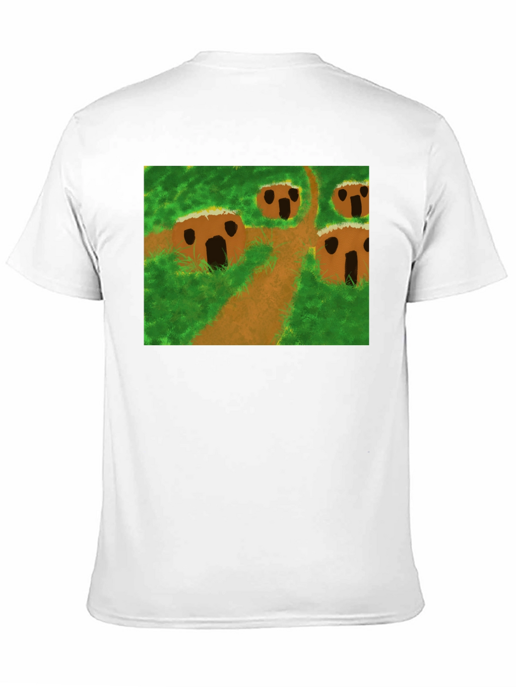 Nature Scene Graphic Tee - Black