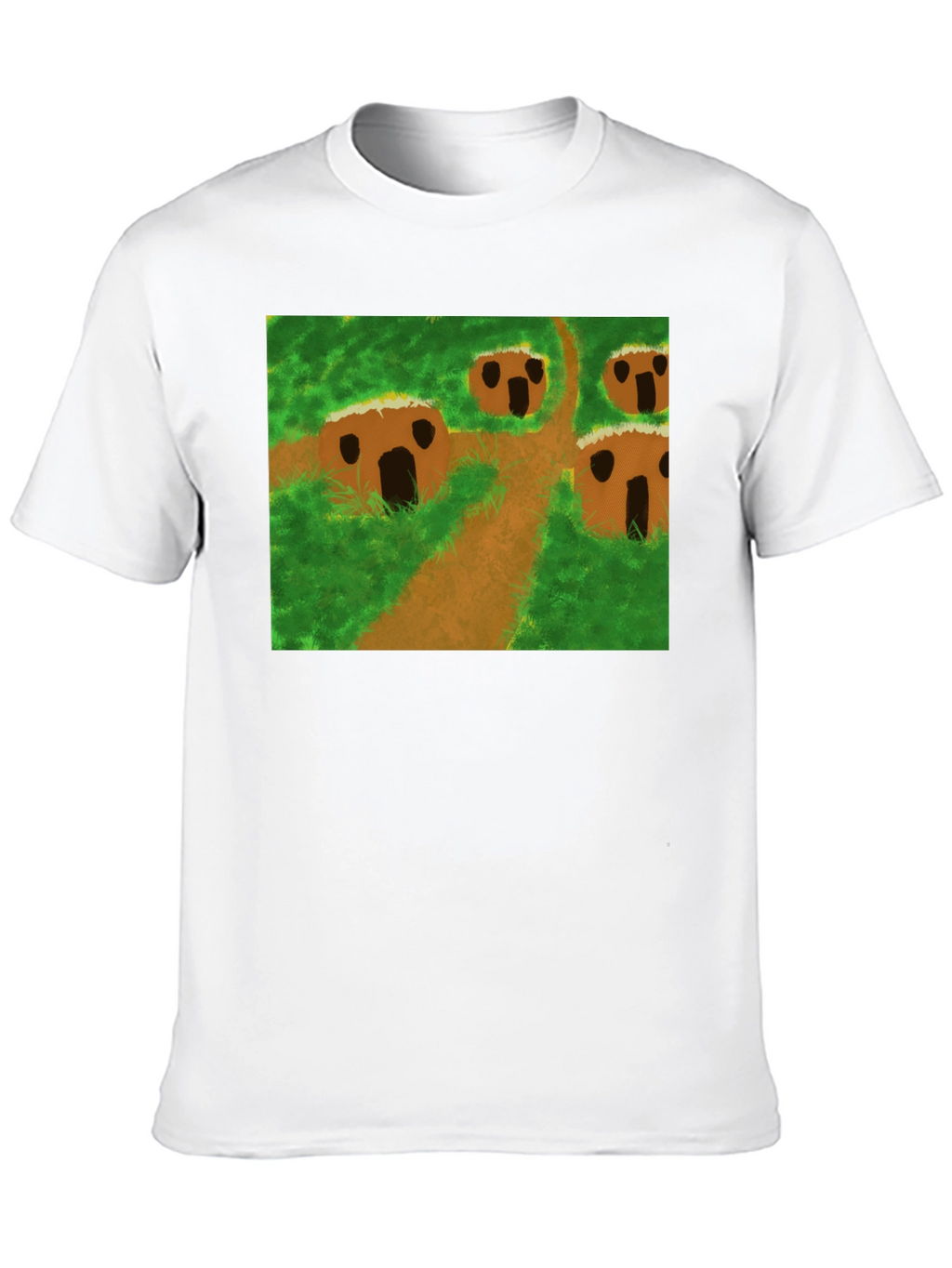 Nature Scene Graphic Tee - Black