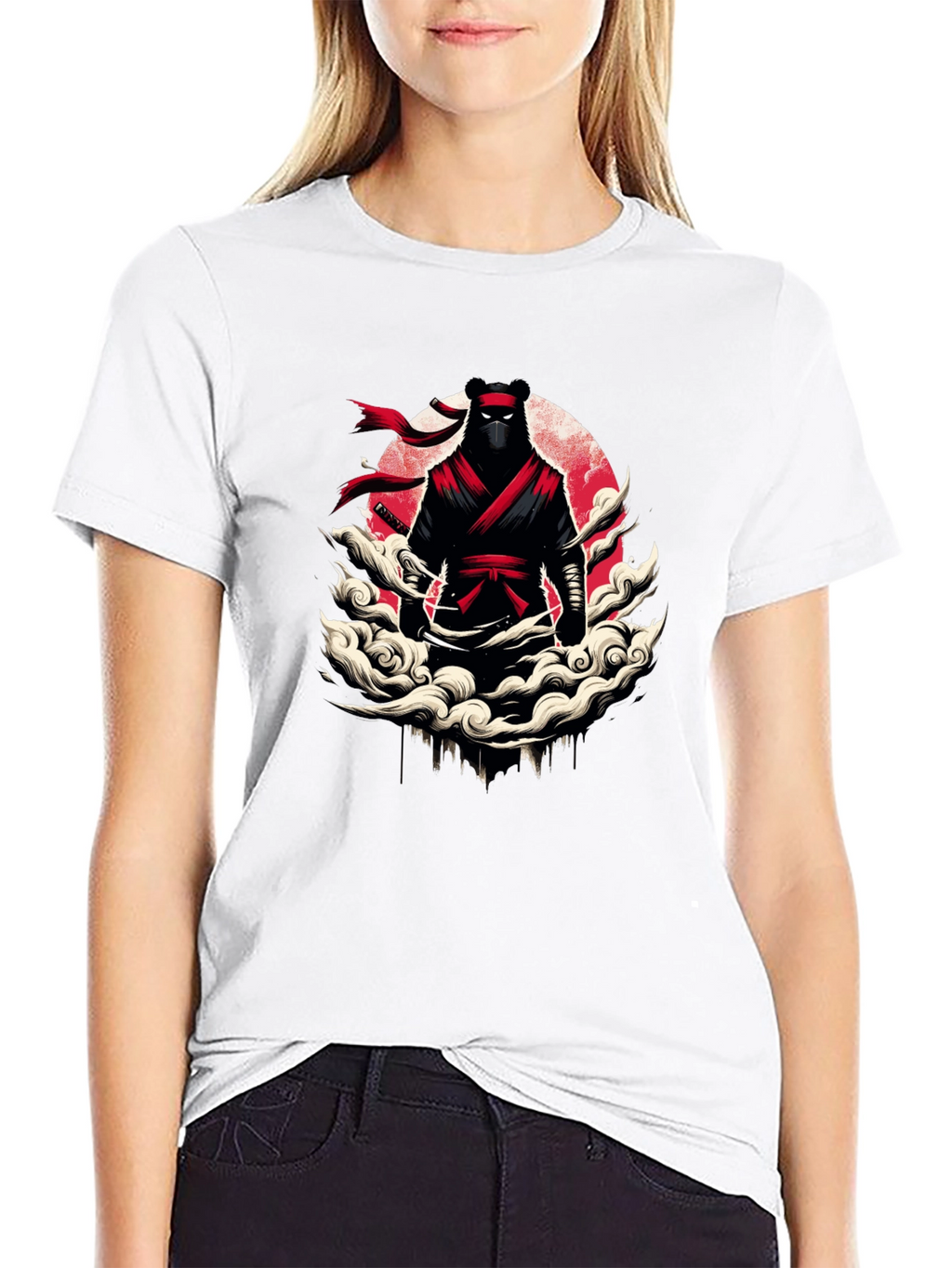Ninja Bear Graphic T-Shirt - Unique Design