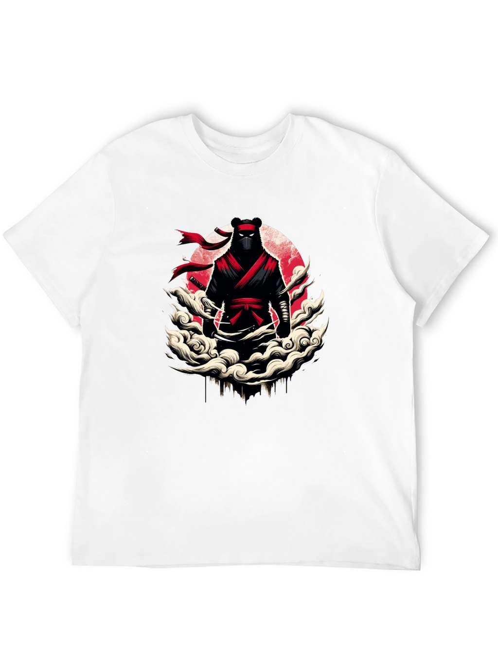 Ninja Bear Graphic T-Shirt - Unique Design