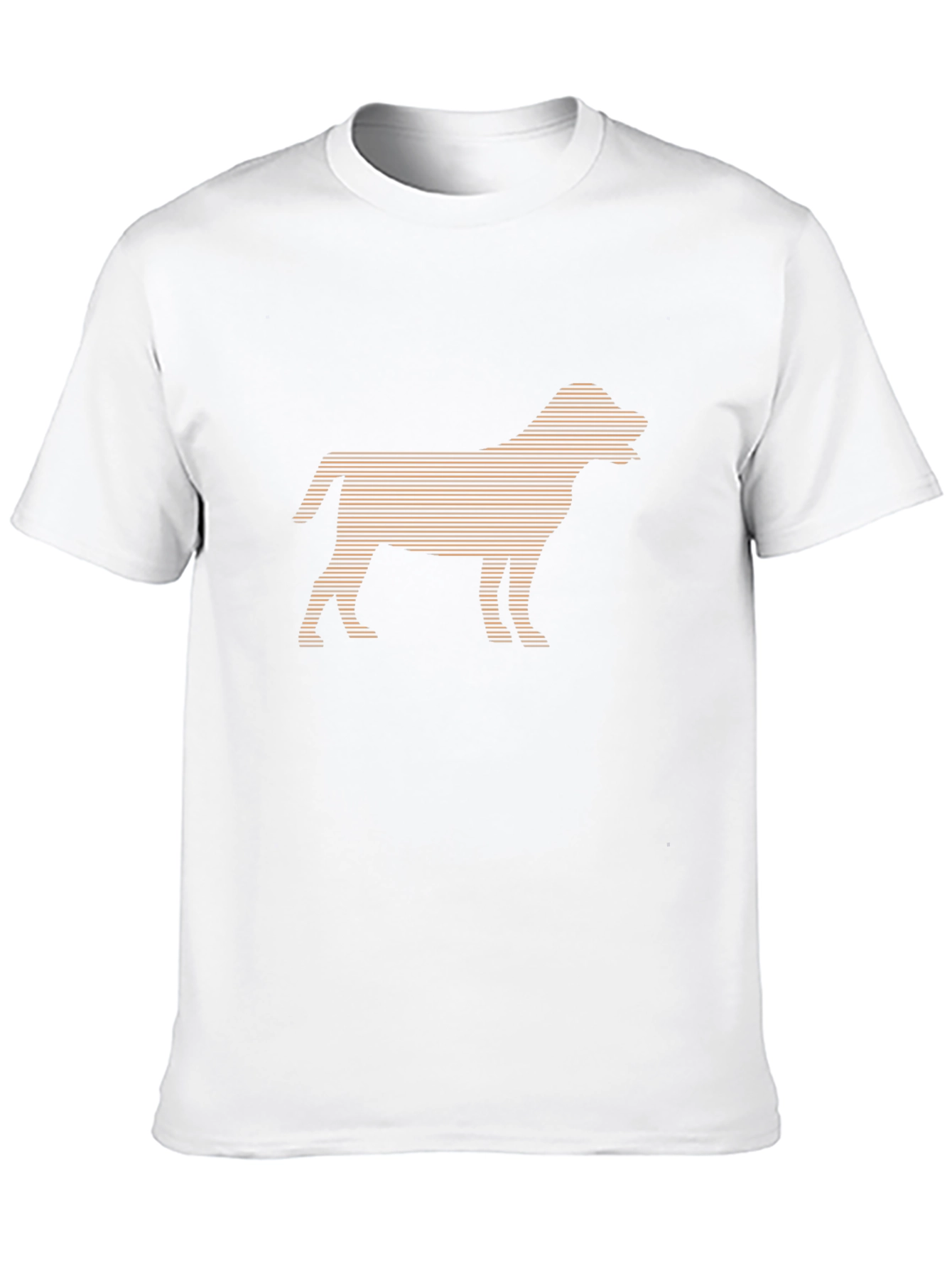 Dog Silhouette Graphic Tee - Black