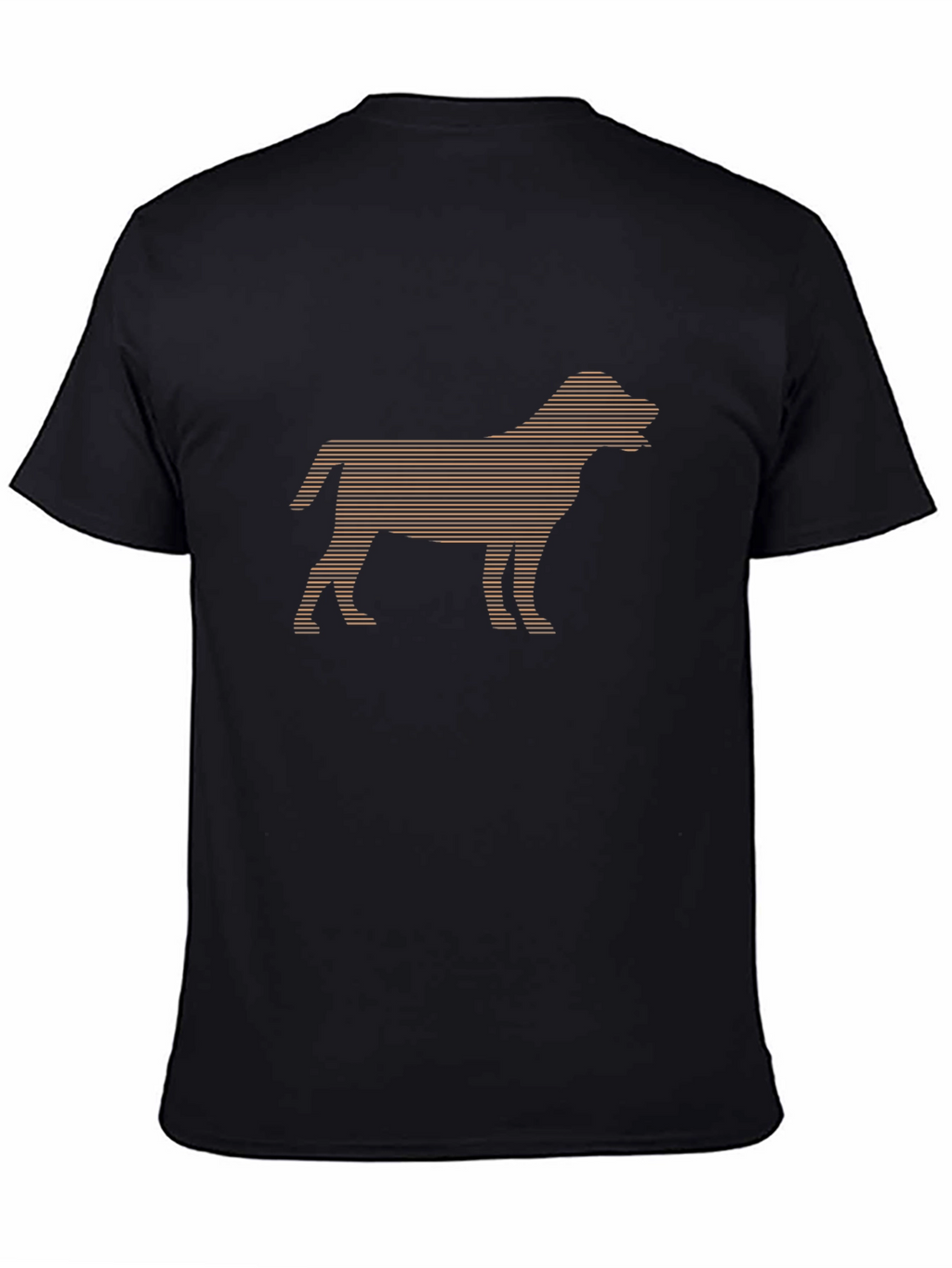 Dog Silhouette Graphic Tee - Black