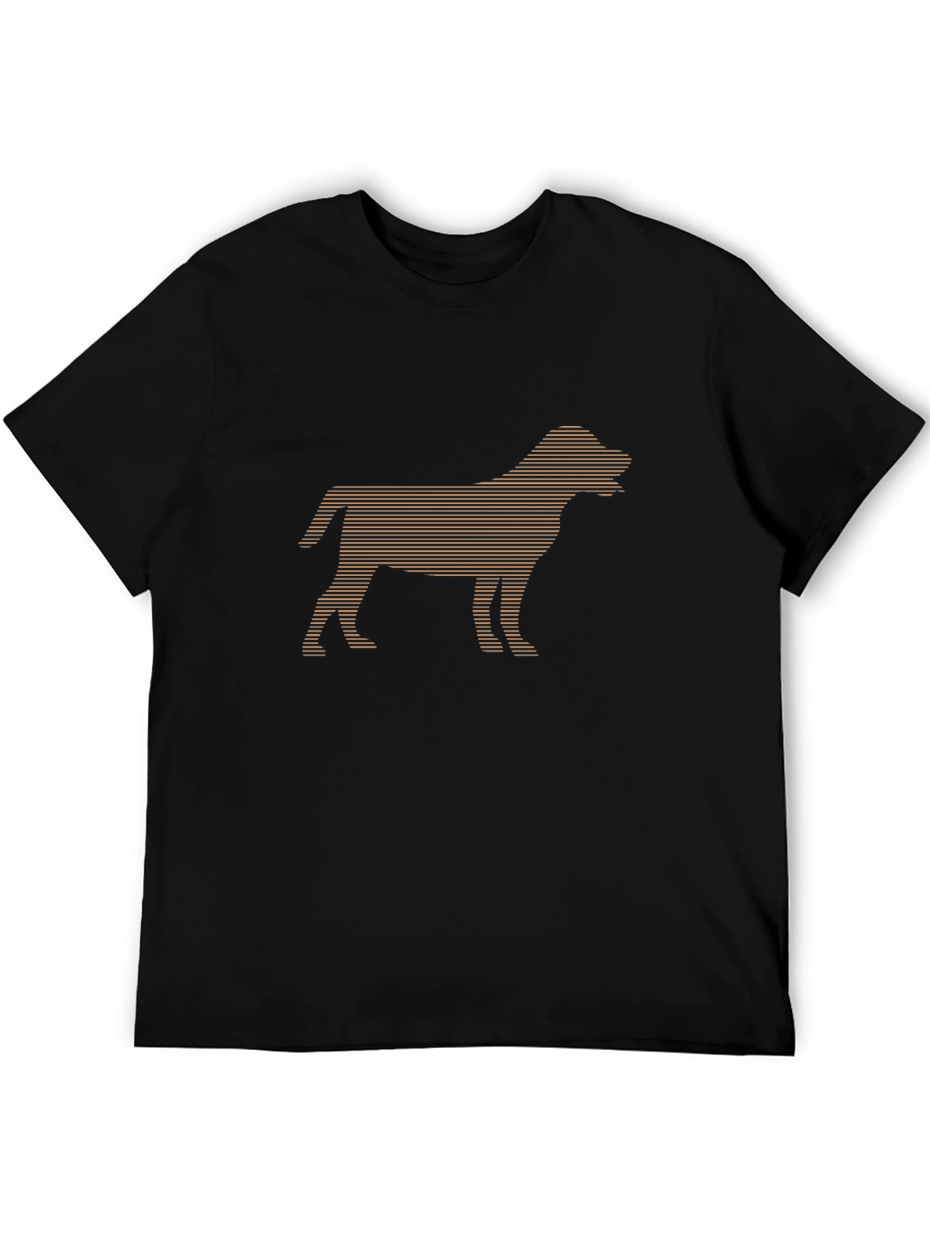 Dog Silhouette Graphic Tee - Black