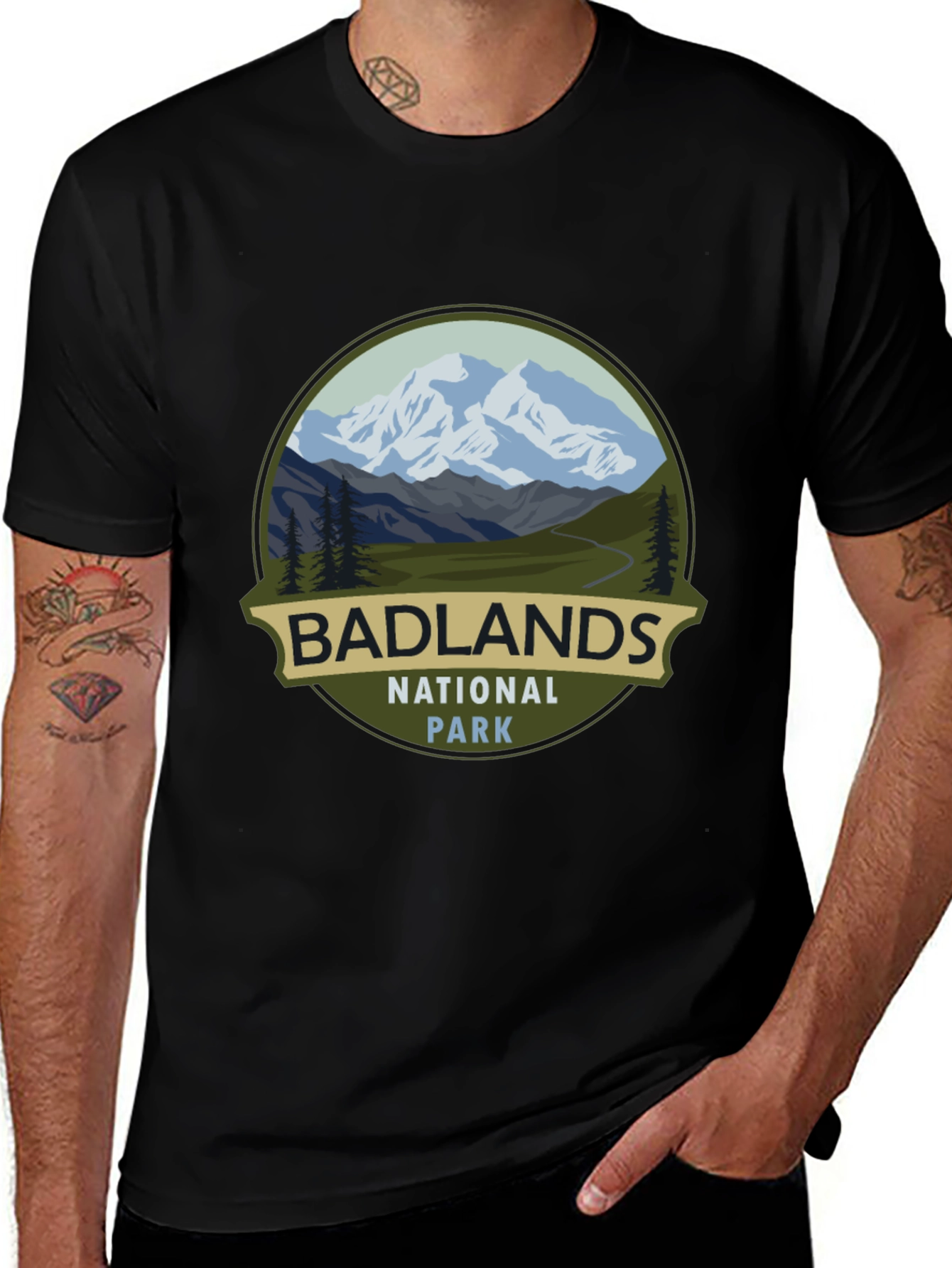 Badlands National Park Graphic Tee - Nature Inspired