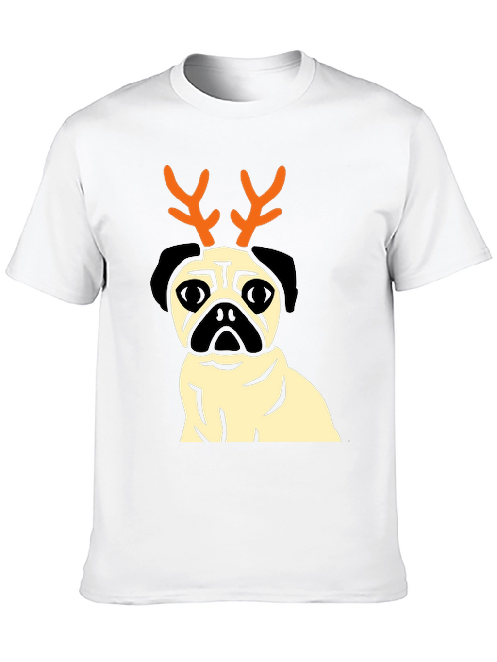 Pug Reindeer T-Shirt - Festive Dog Lover Apparel