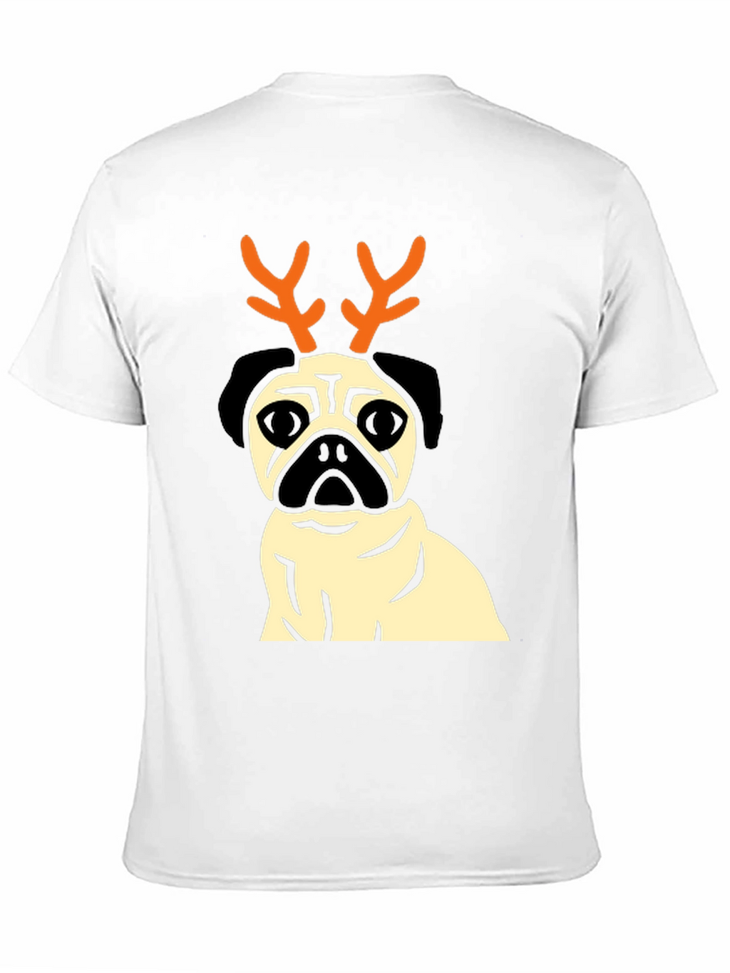 Pug Reindeer T-Shirt - Festive Dog Lover Apparel