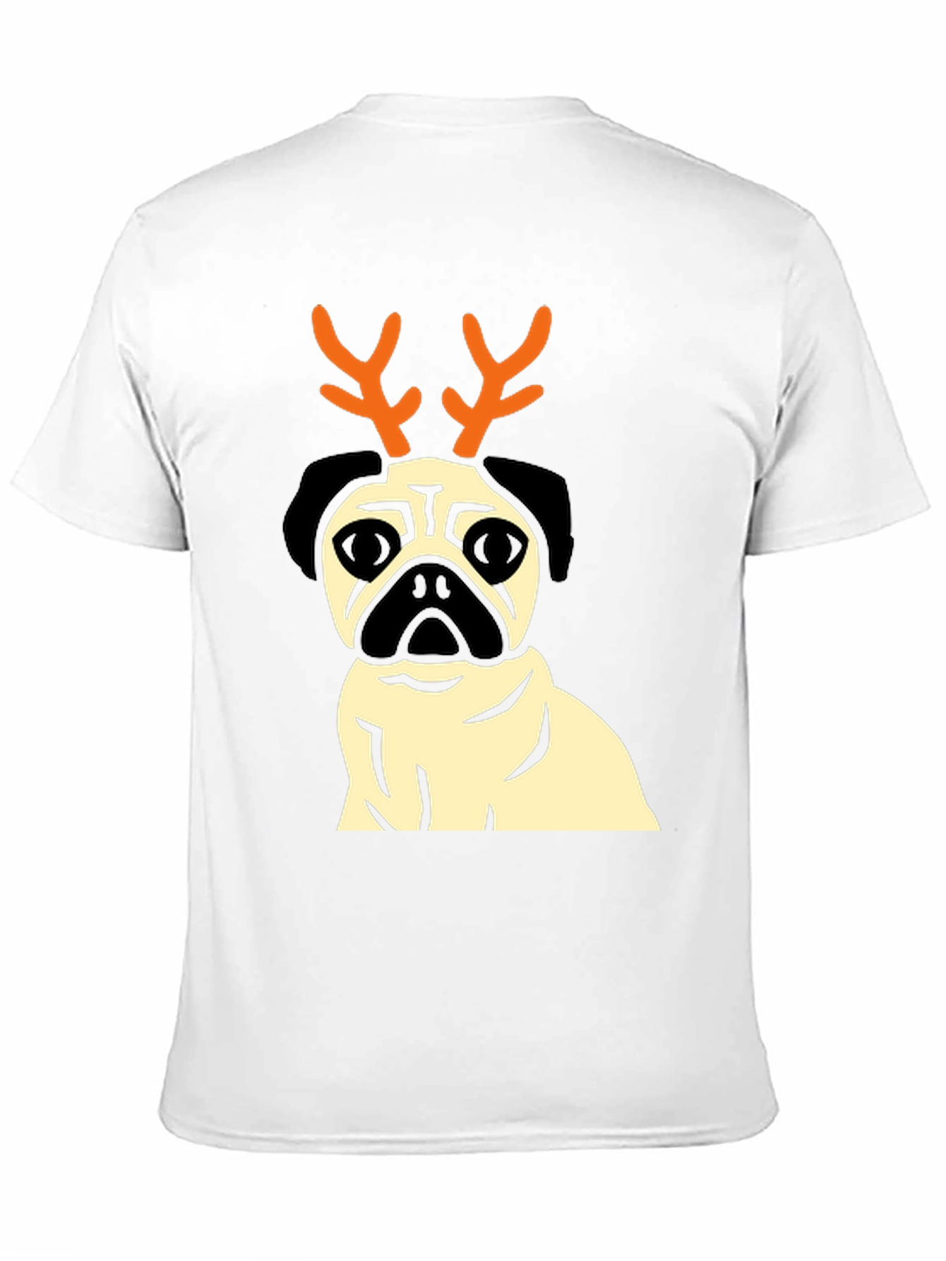 Pug Reindeer T-Shirt - Festive Dog Lover Apparel