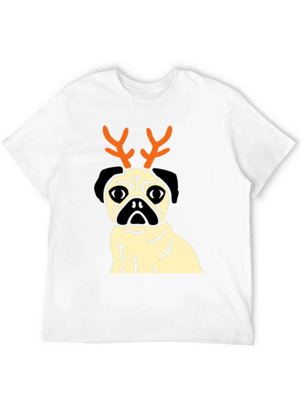 Pug Reindeer T-Shirt - Festive Dog Lover Apparel