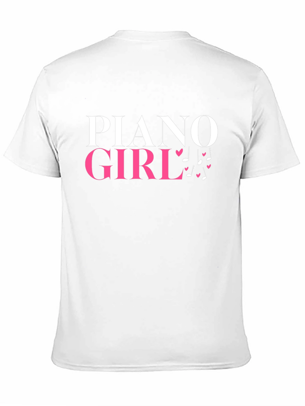 Piano Girl Graphic Tee - Music Lover Shirt