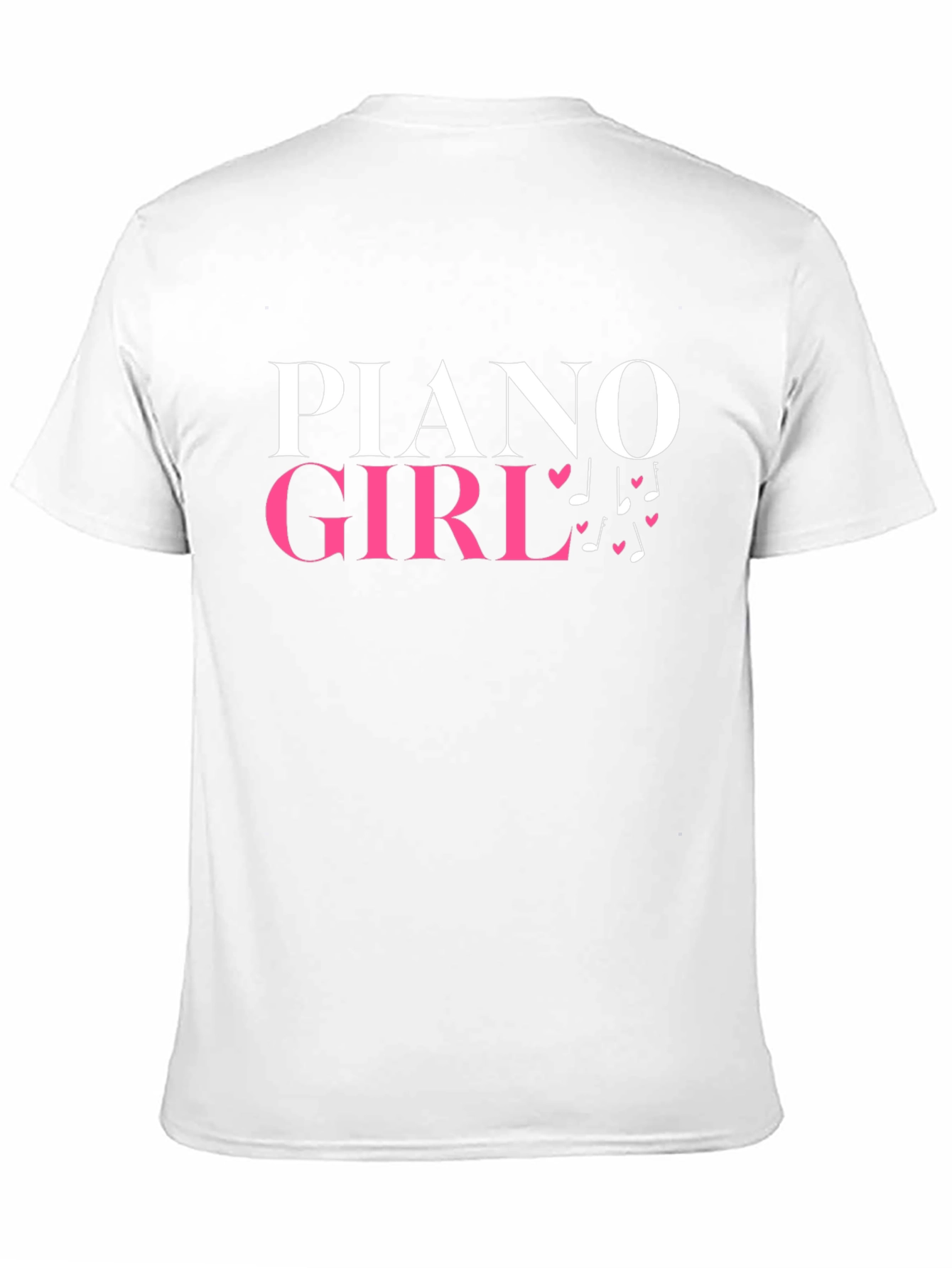 Piano Girl Graphic Tee - Music Lover Shirt