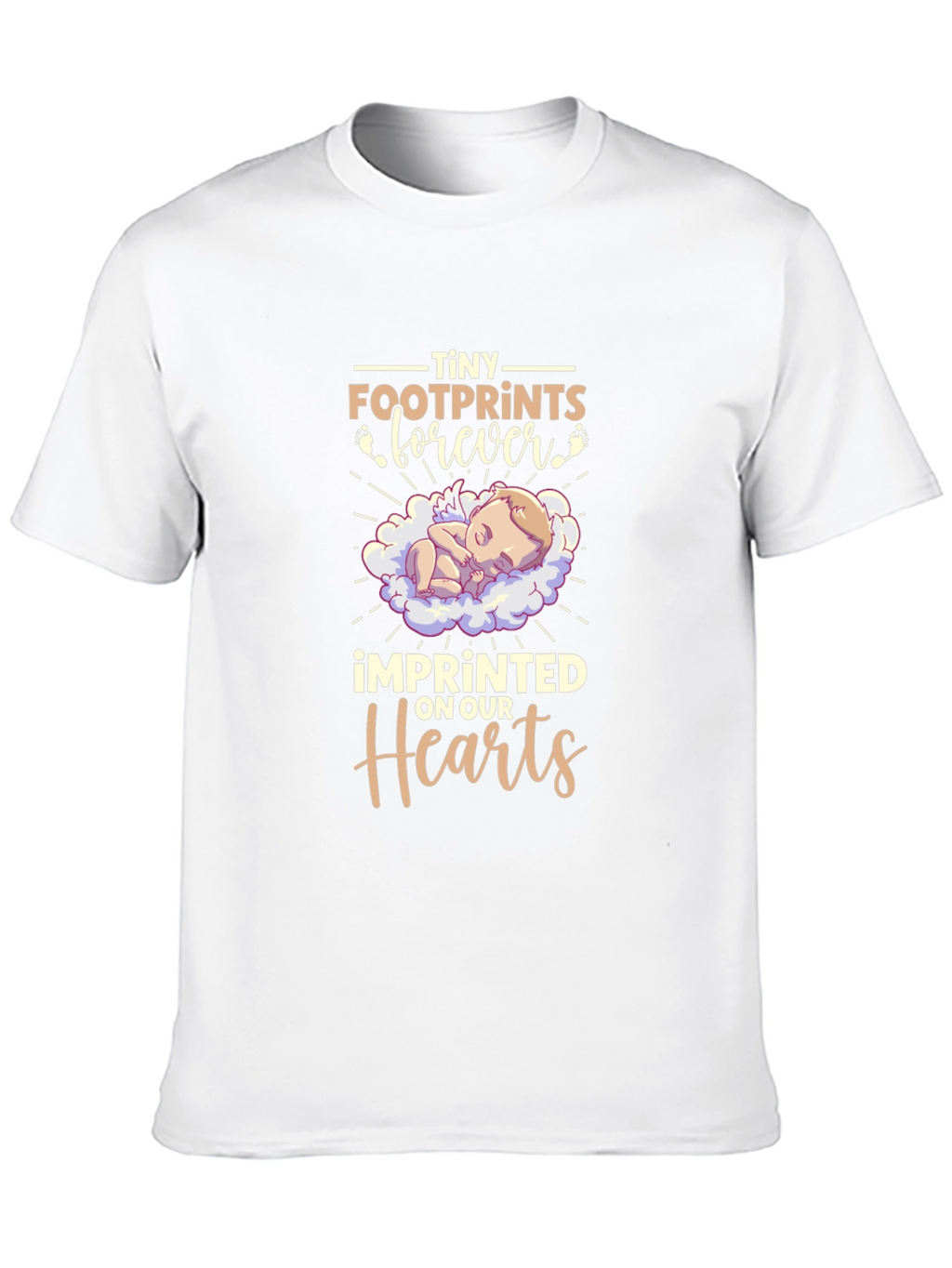 Tiny Footprints Forever Baby Memorial T-Shirt