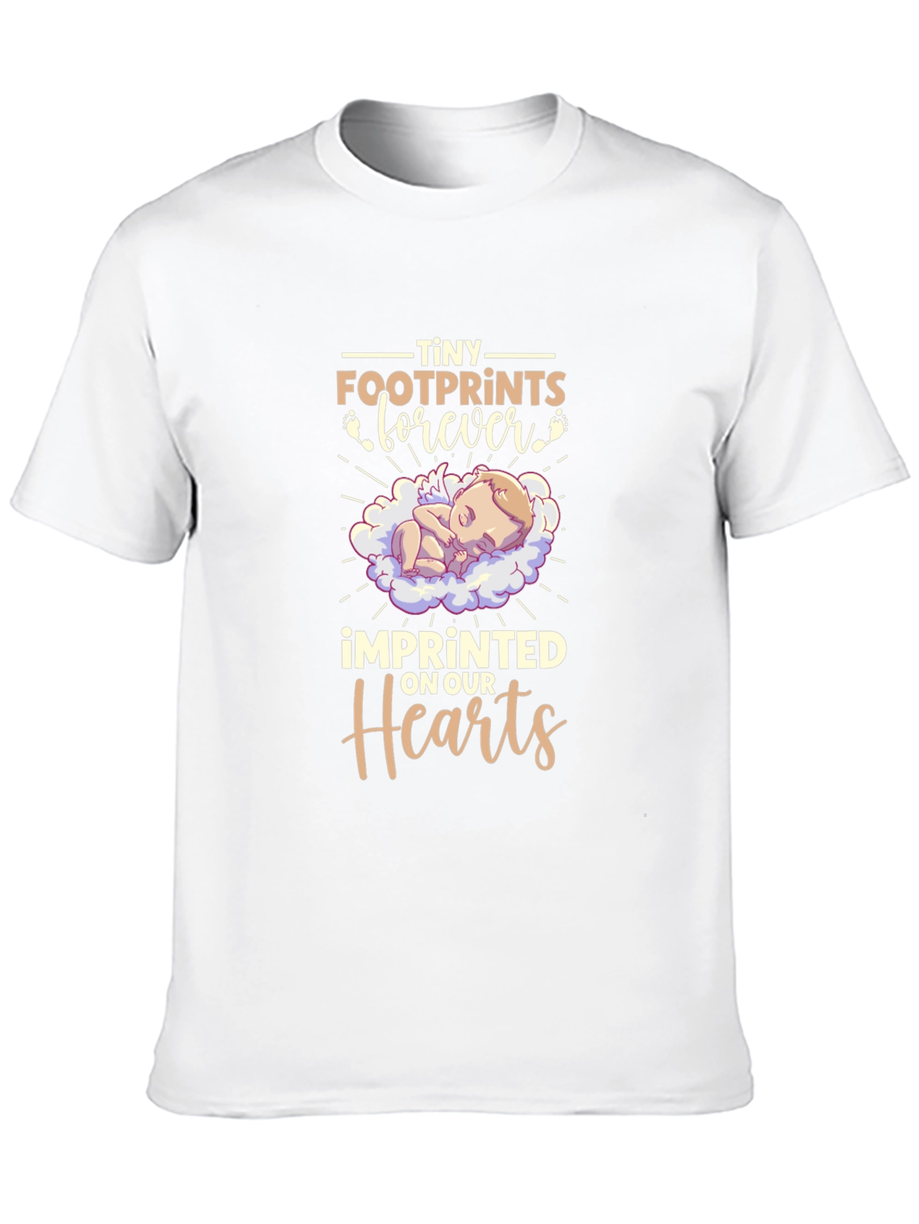Tiny Footprints Forever Baby Memorial T-Shirt