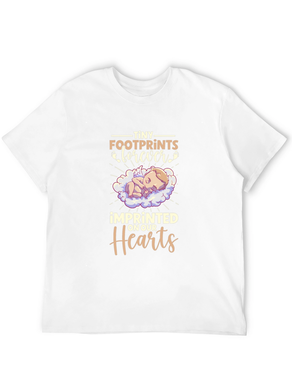 Tiny Footprints Forever Baby Memorial T-Shirt
