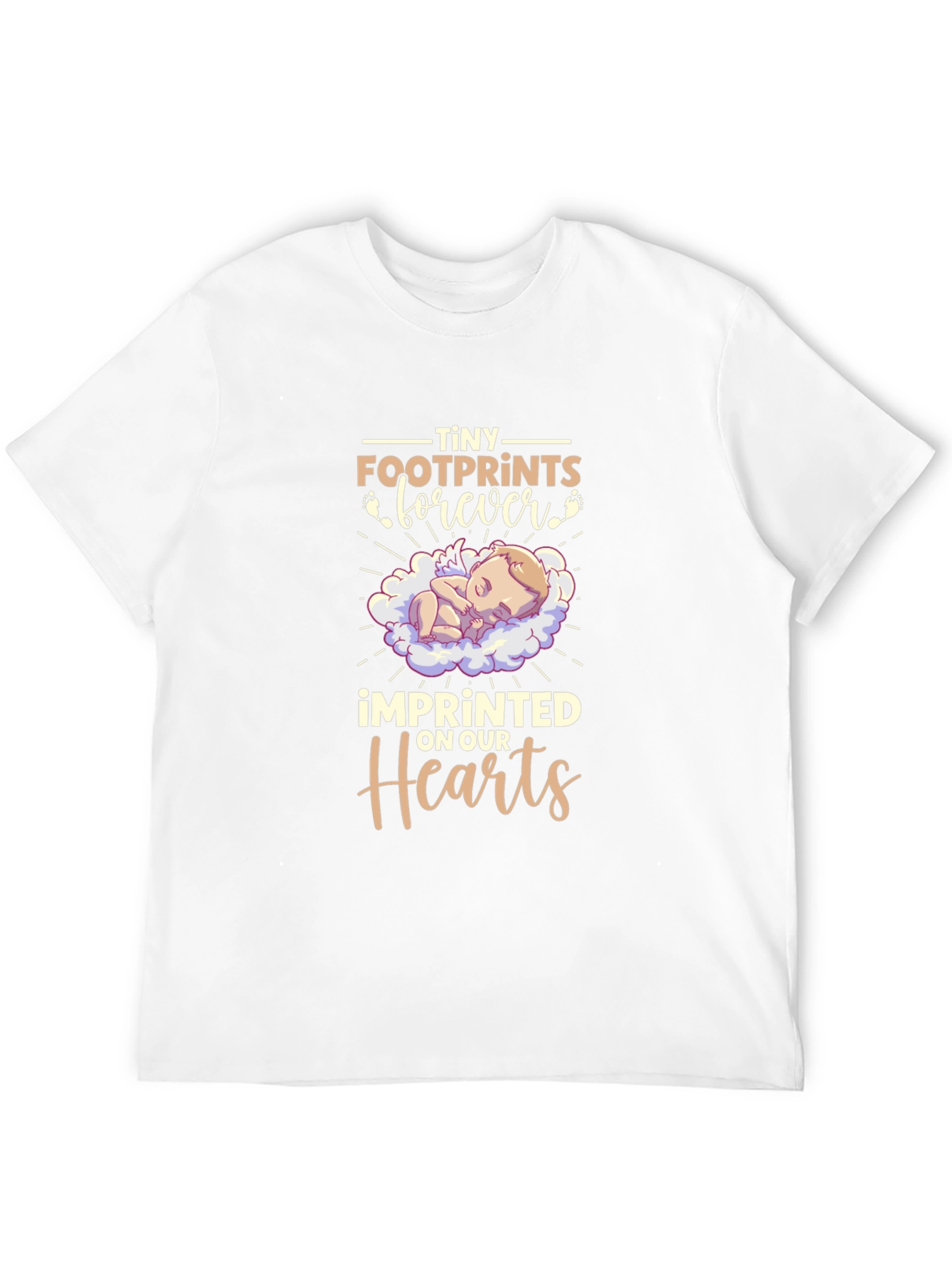 Tiny Footprints Forever Baby Memorial T-Shirt