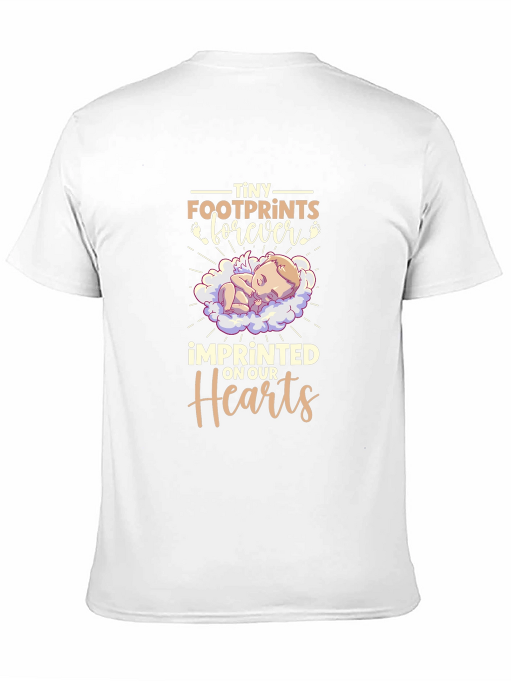 Tiny Footprints Forever Baby Memorial T-Shirt