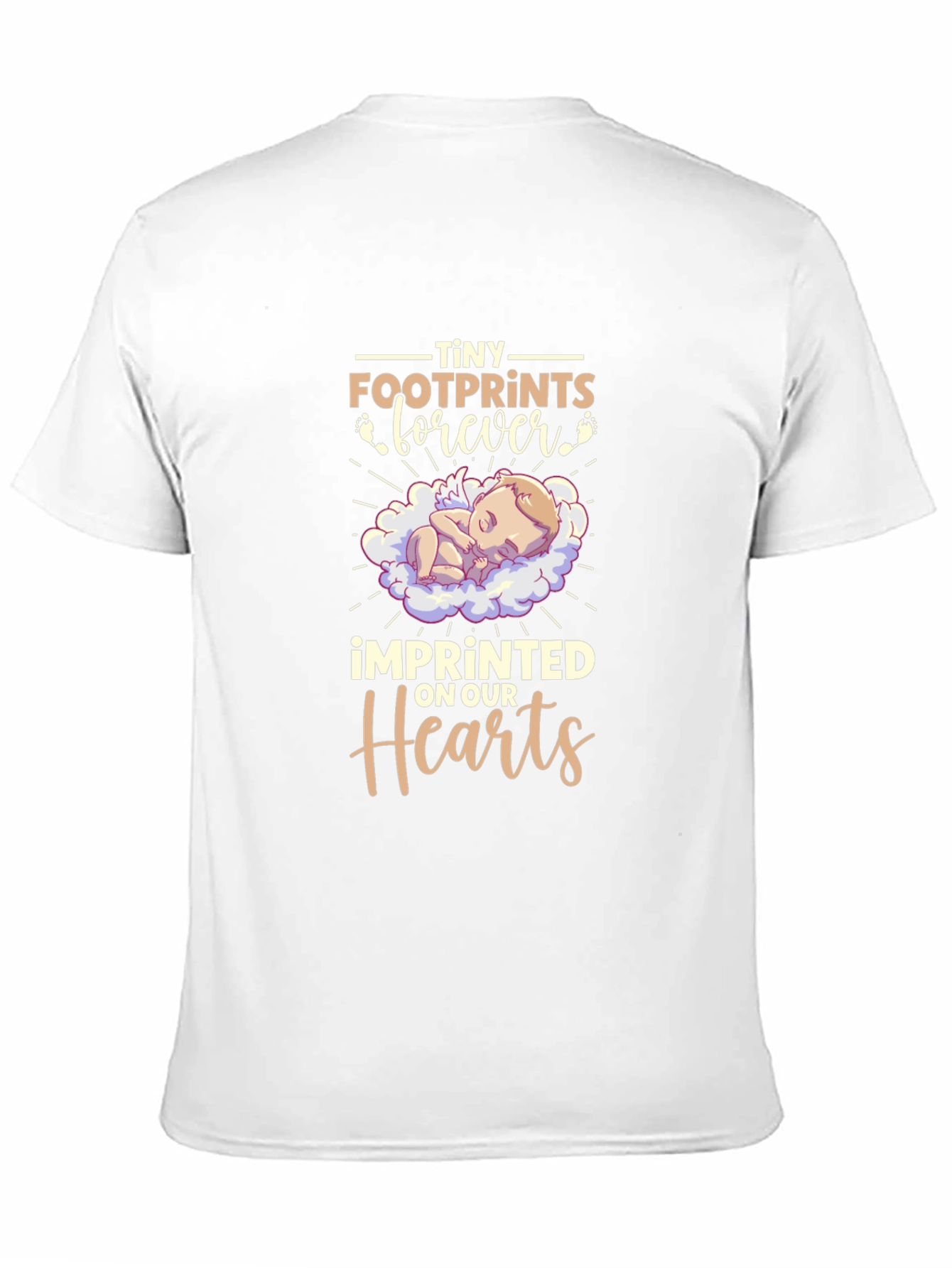 Tiny Footprints Forever Baby Memorial T-Shirt