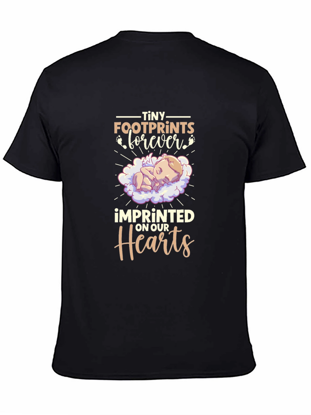 Tiny Footprints Forever Baby Memorial T-Shirt