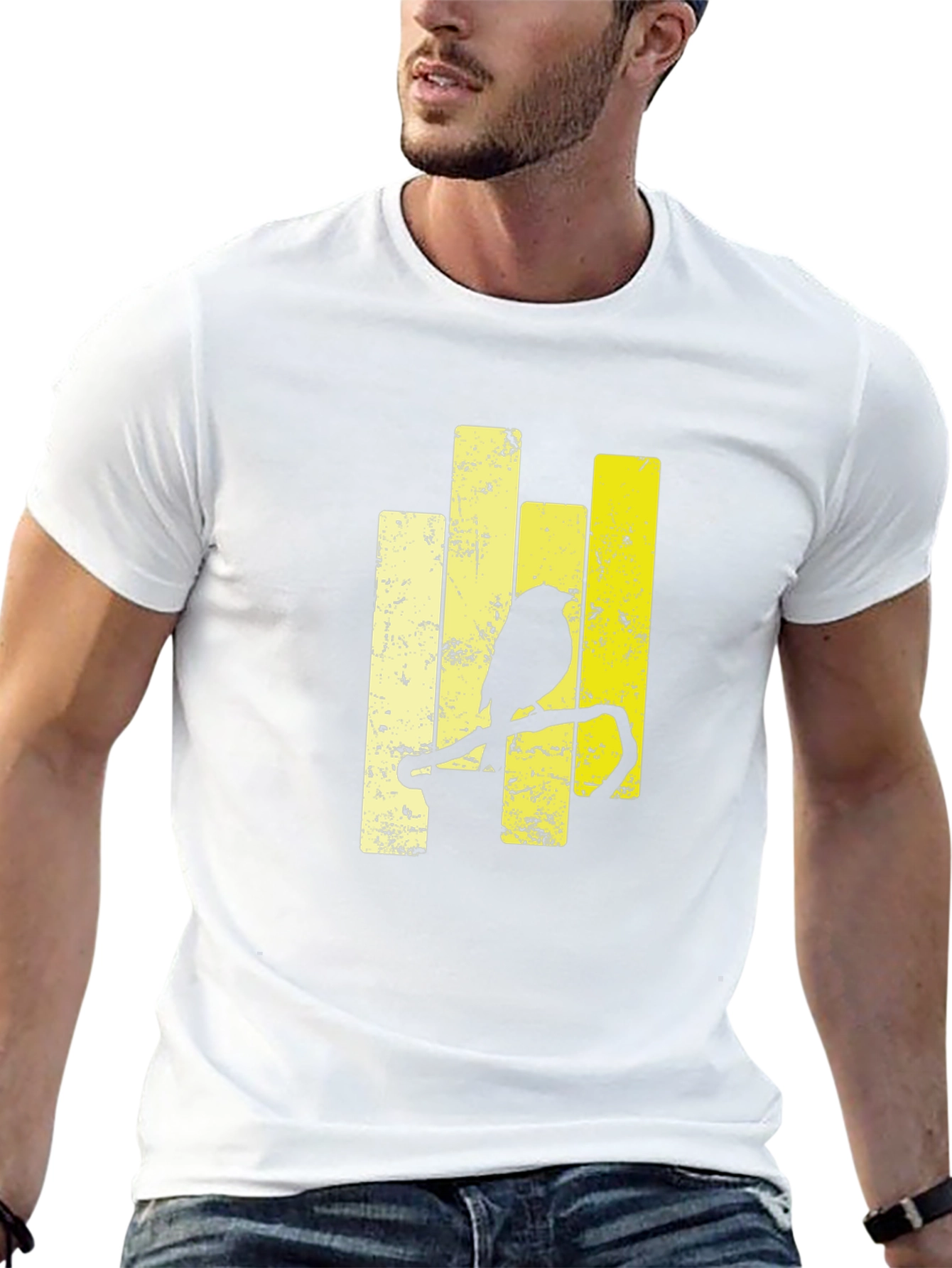 Graphic Tee: Bird on Branch