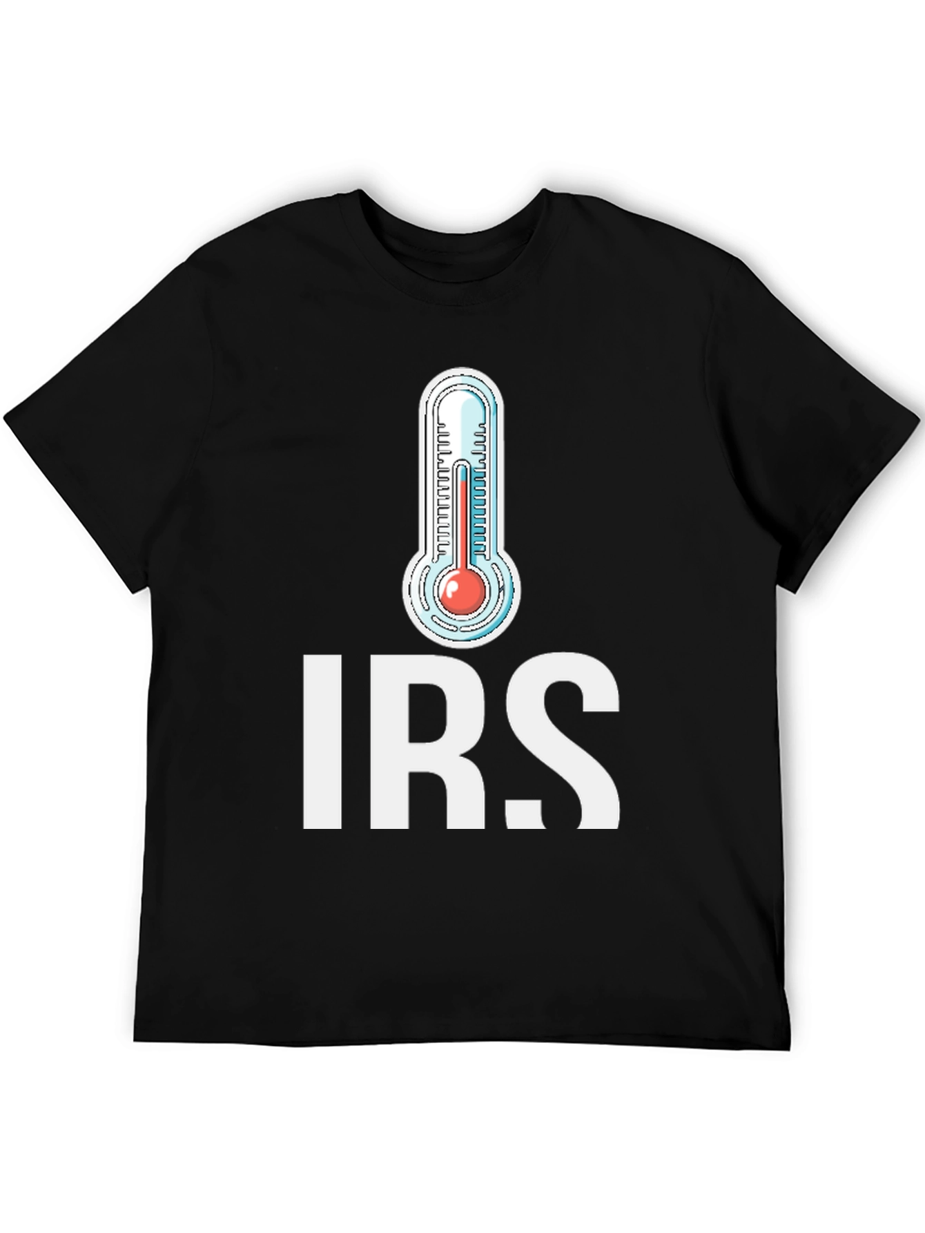 IRS Thermometer Graphic T-Shirt - Black