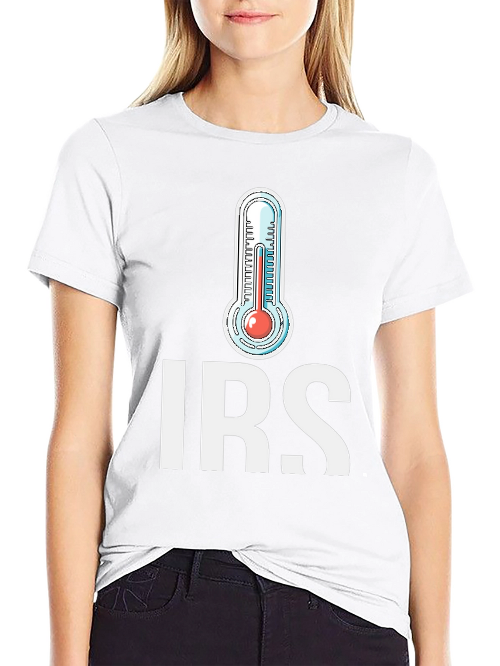 IRS Thermometer Graphic T-Shirt - Black