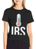 IRS Thermometer Graphic T-Shirt - Black
