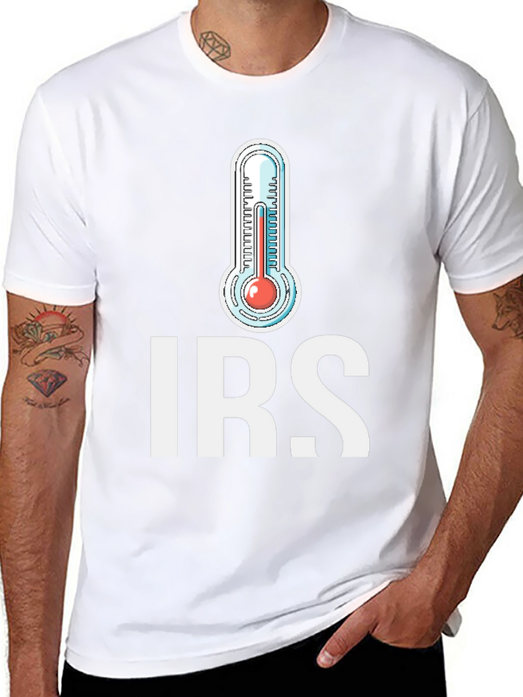 IRS Thermometer Graphic T-Shirt - Black