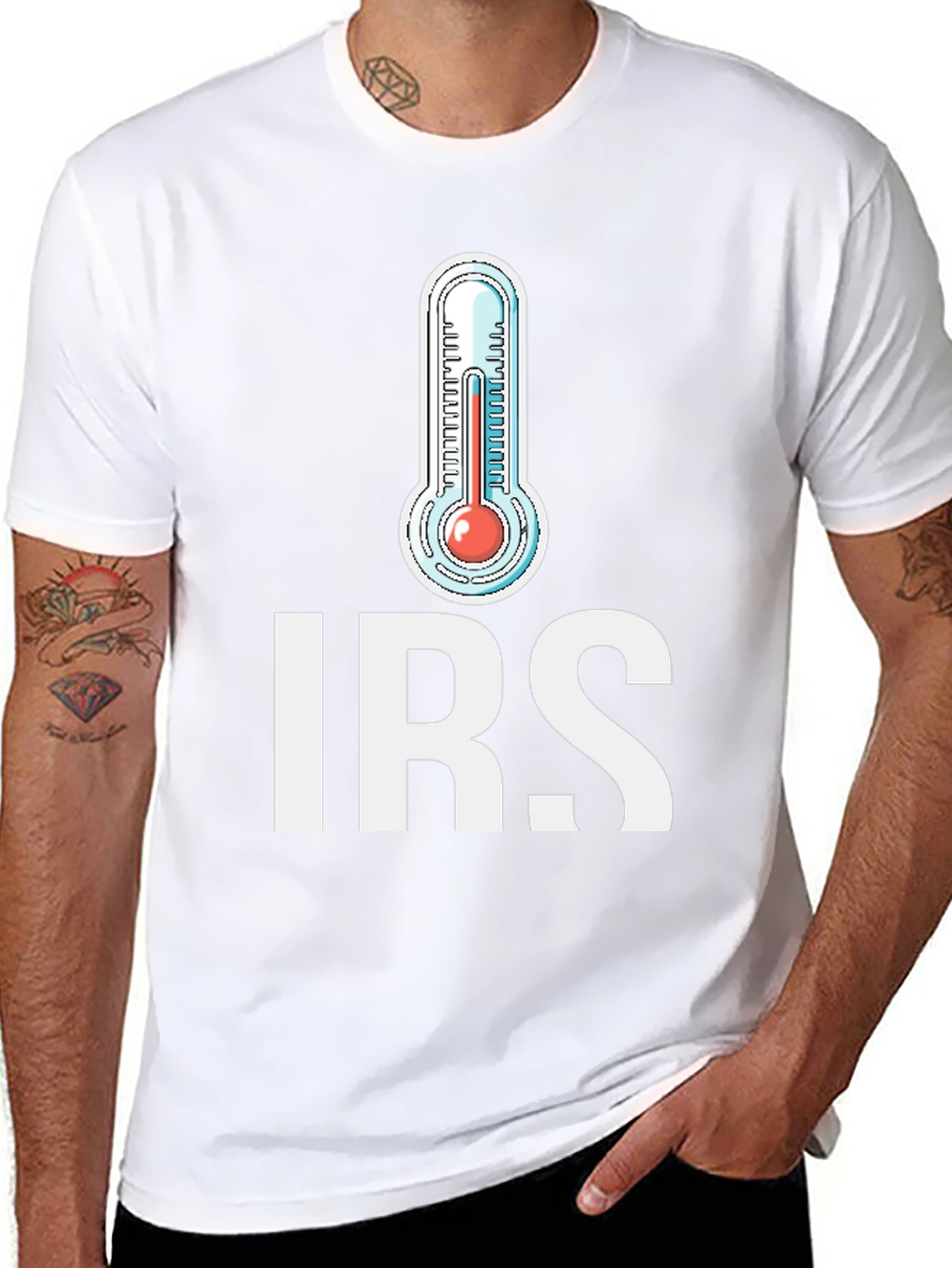 IRS Thermometer Graphic T-Shirt - Black