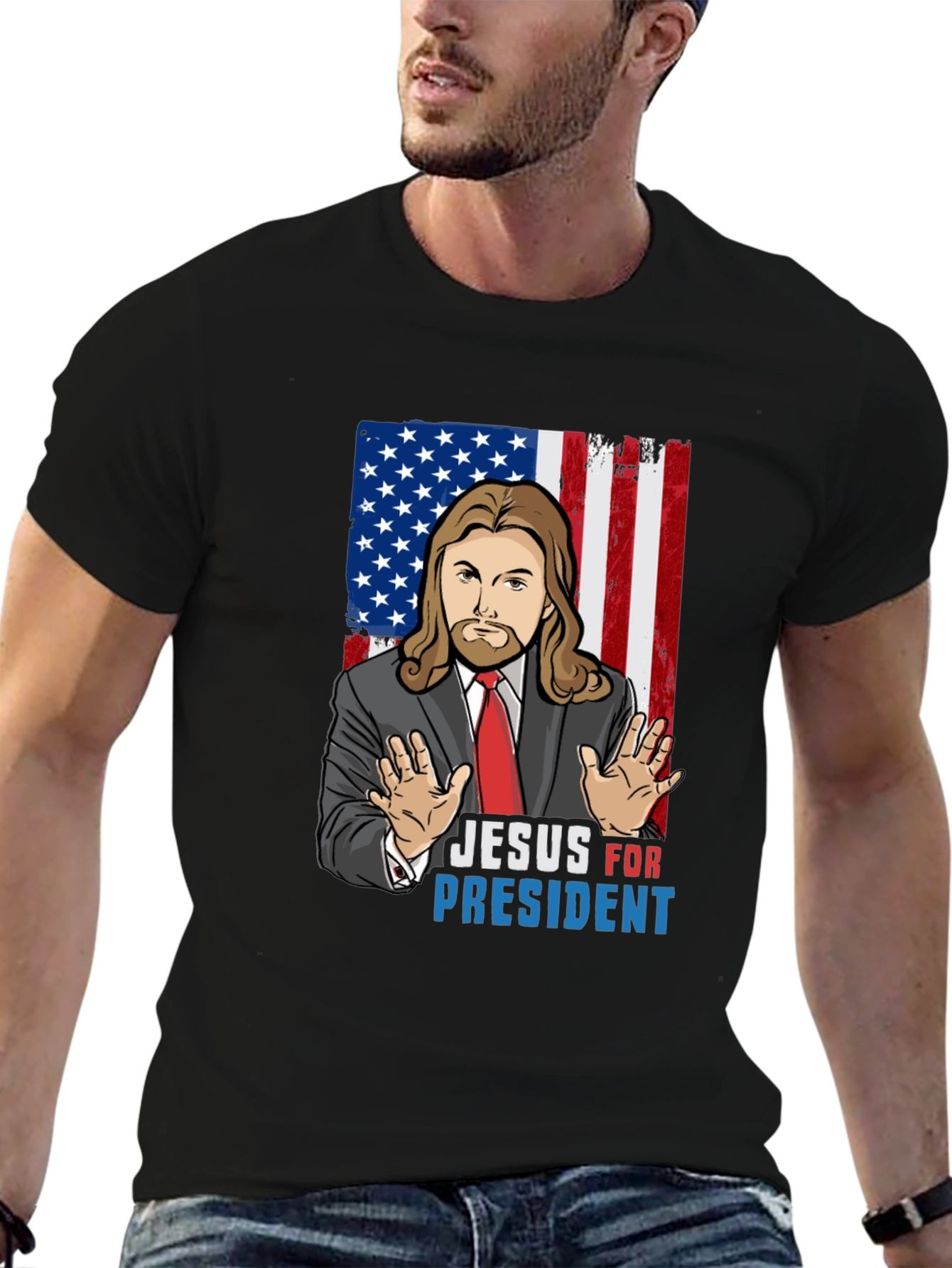 Jesus for President Graphic T-Shirt