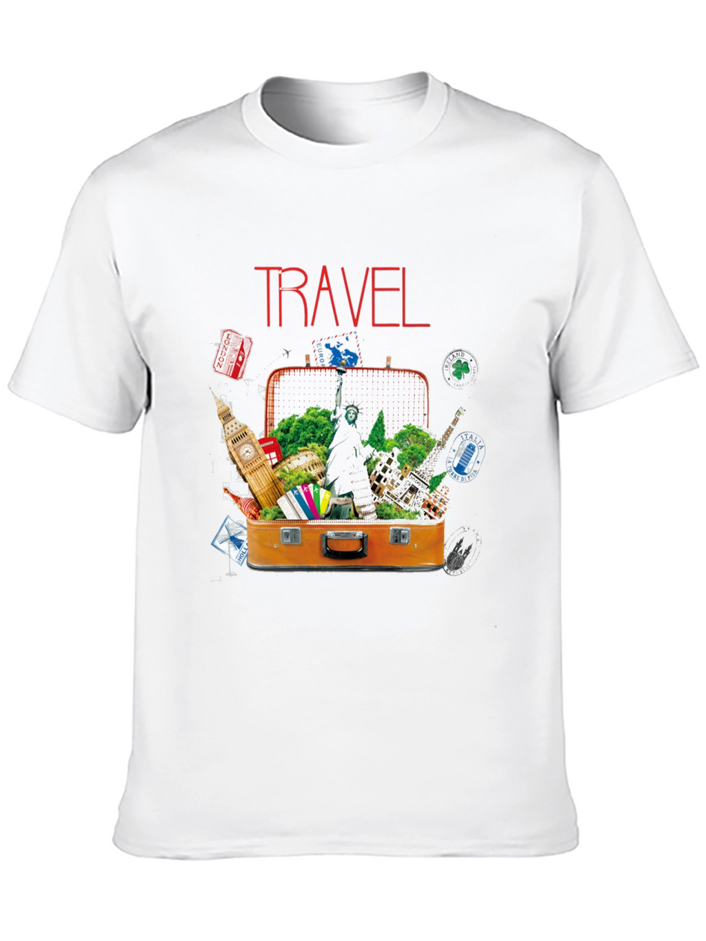 Travel Suitcase Destinations Graphic T-Shirt
