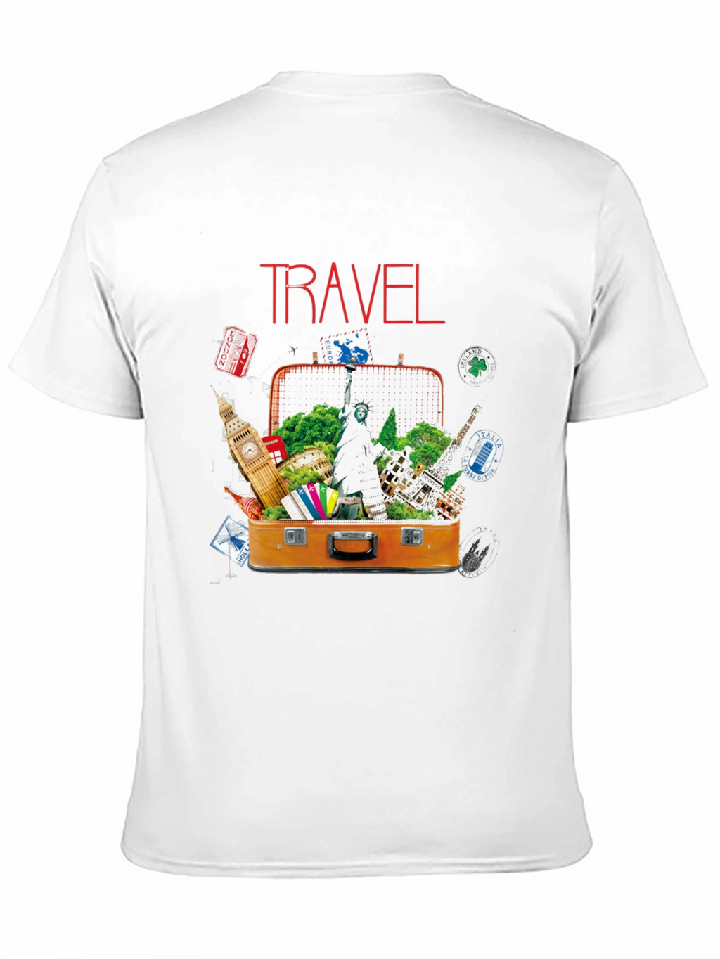 Travel Suitcase Destinations Graphic T-Shirt