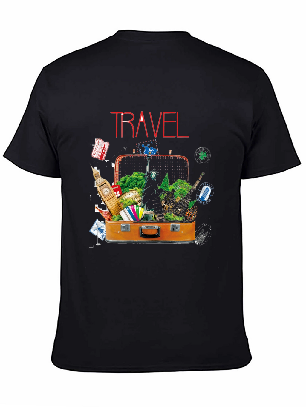 Travel Suitcase Destinations Graphic T-Shirt