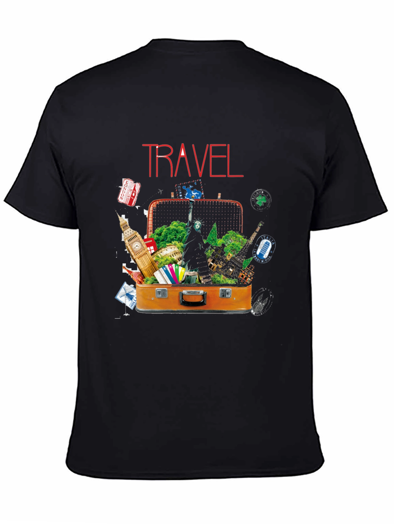 Travel Suitcase Destinations Graphic T-Shirt