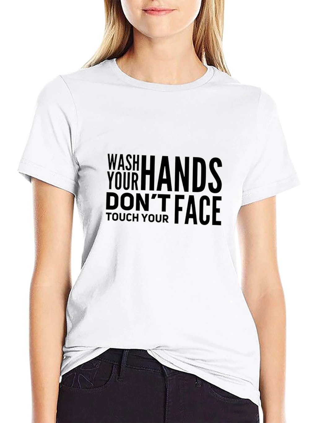 Wash Your Hands Graphic Tee - Black
