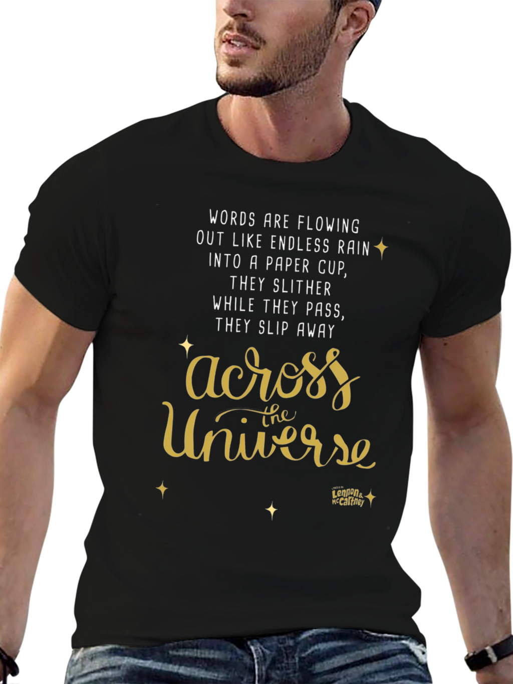 Across the Universe T-Shirt - Lennon McCartney Lyrics