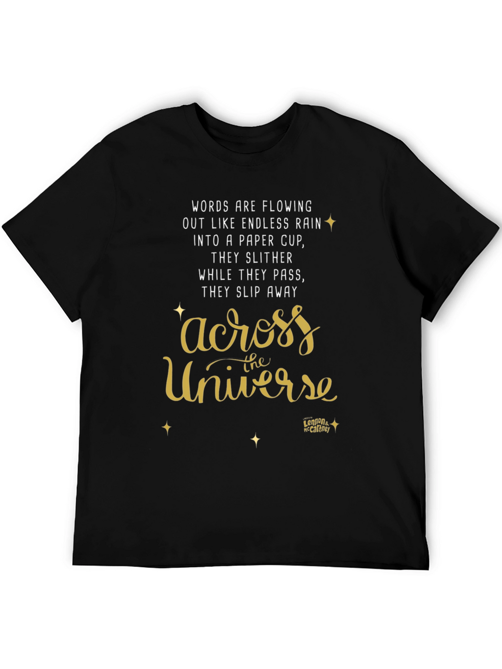 Across the Universe T-Shirt - Lennon McCartney Lyrics