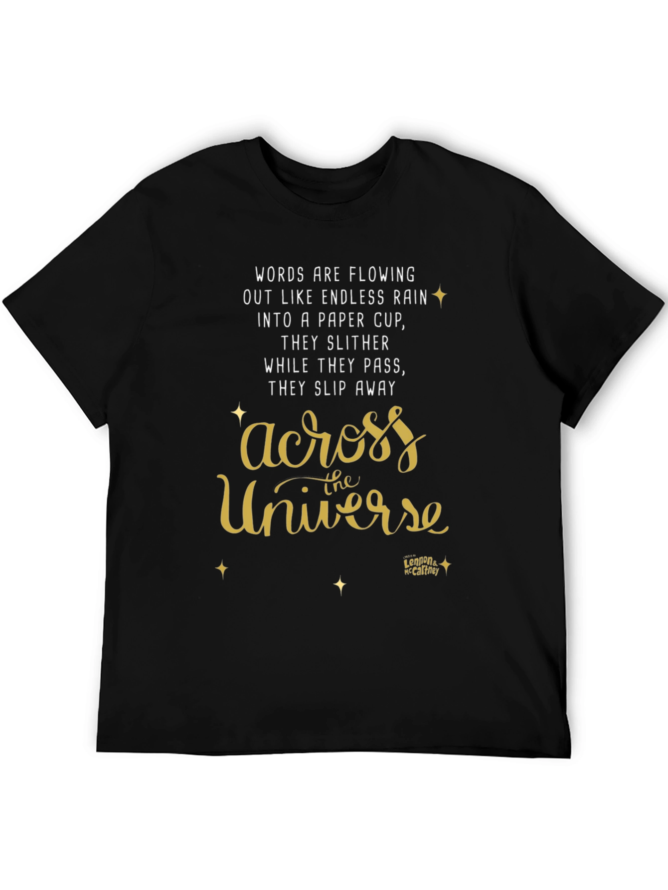 Across the Universe T-Shirt - Lennon McCartney Lyrics