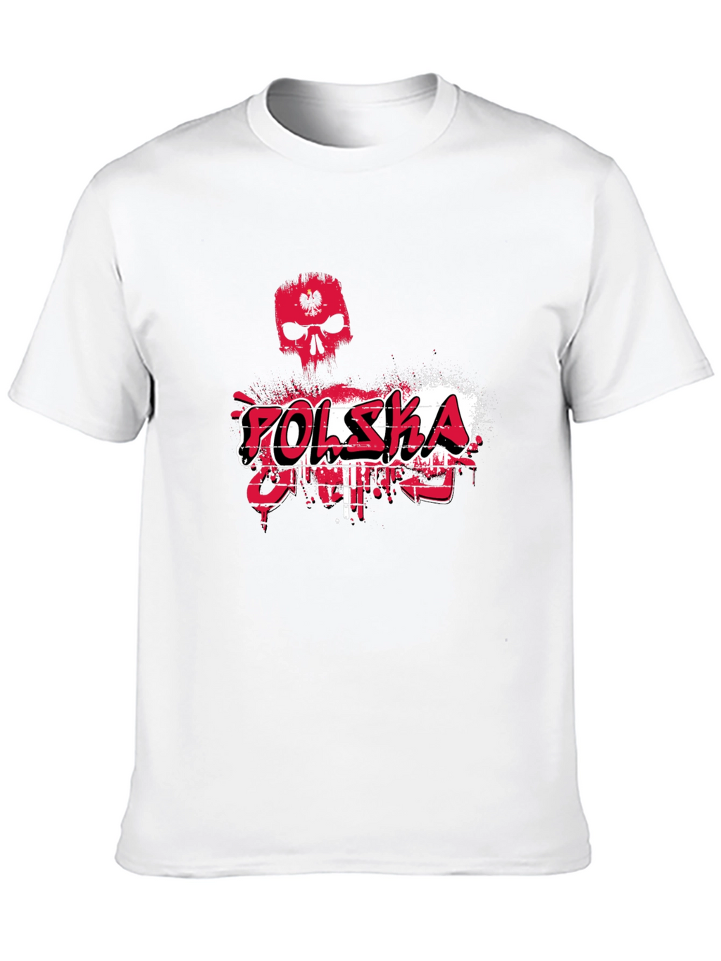 Polska Skull Graphic Tee - Black