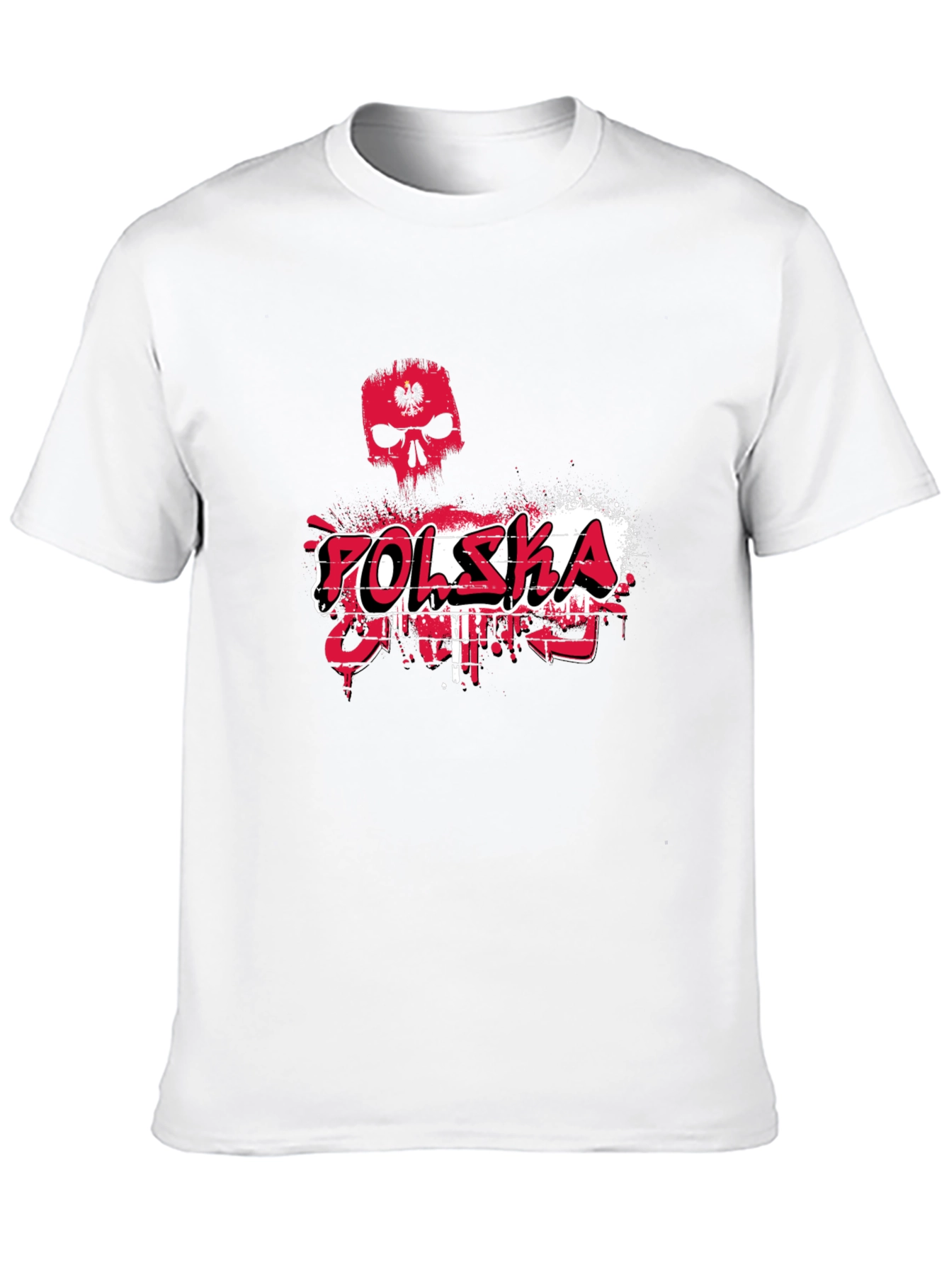 Polska Skull Graphic Tee - Black
