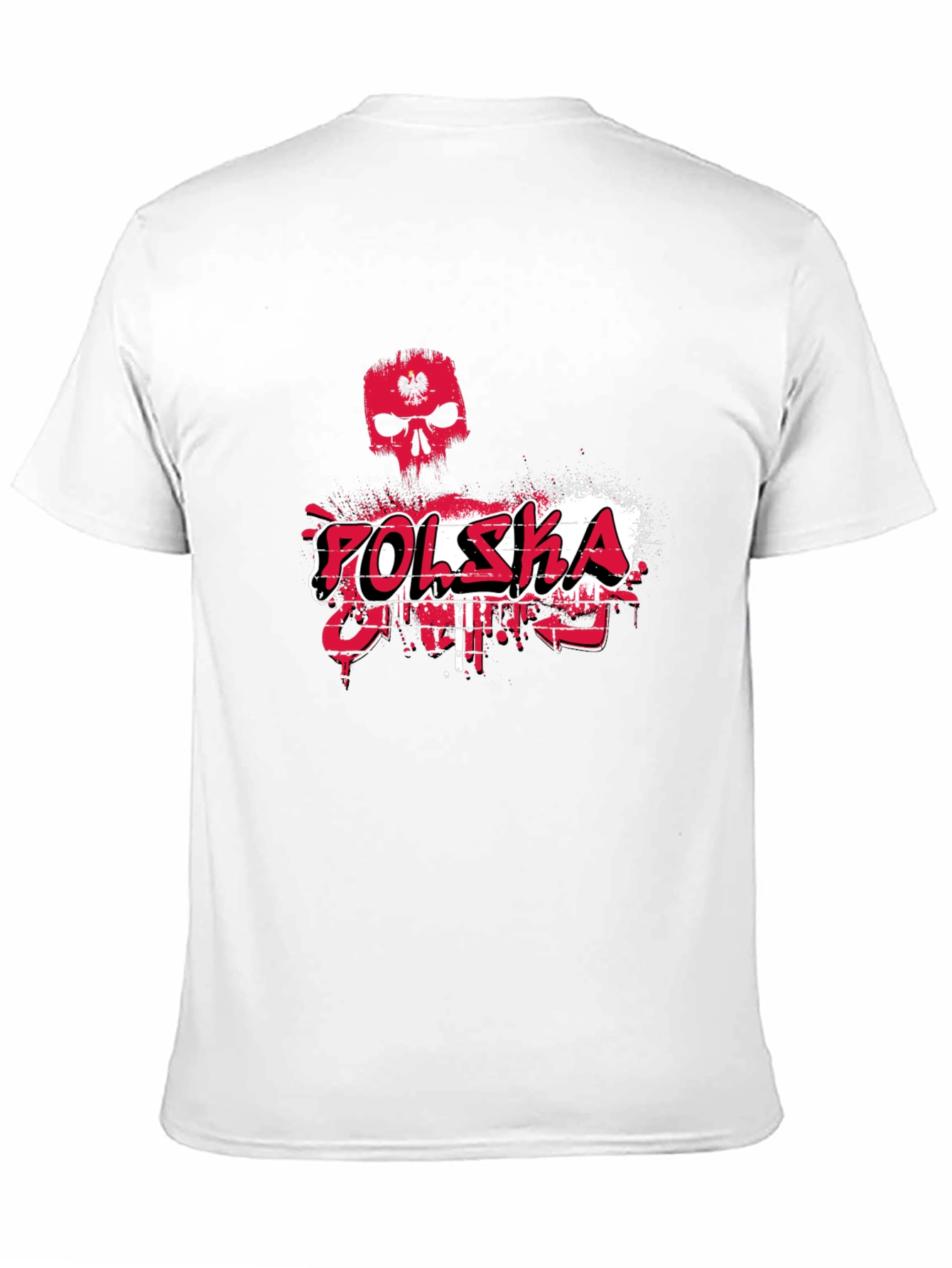 Polska Skull Graphic Tee - Black