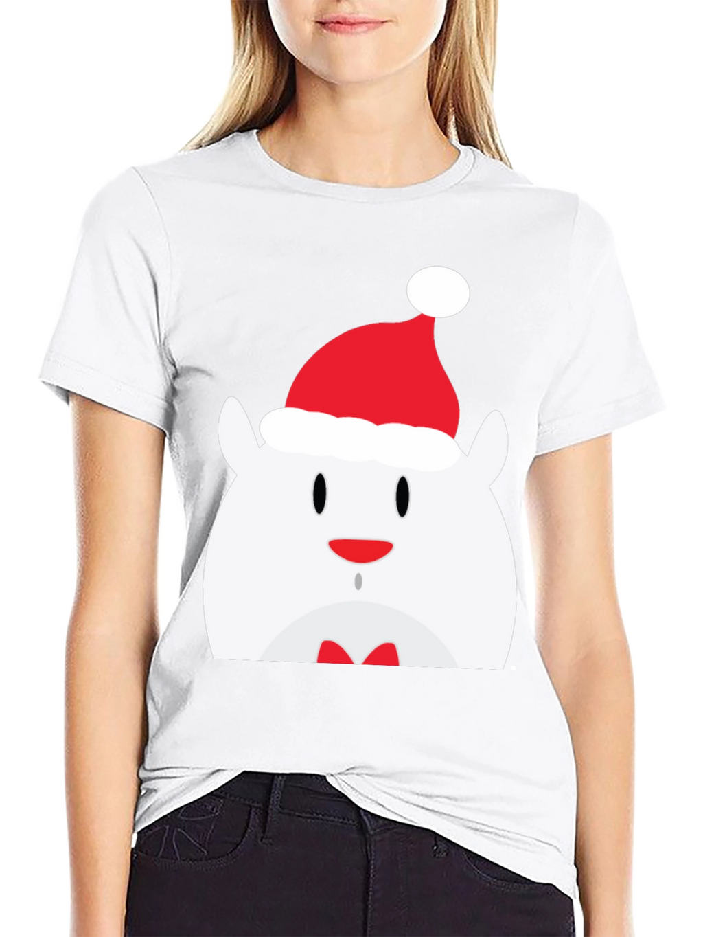 Festive Bear Graphic Tee - Holiday Cheer