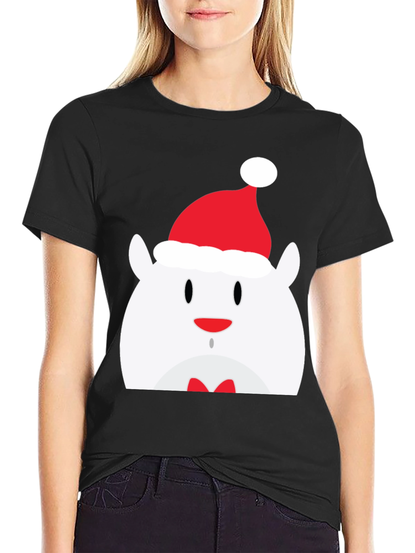 Festive Bear Graphic Tee - Holiday Cheer