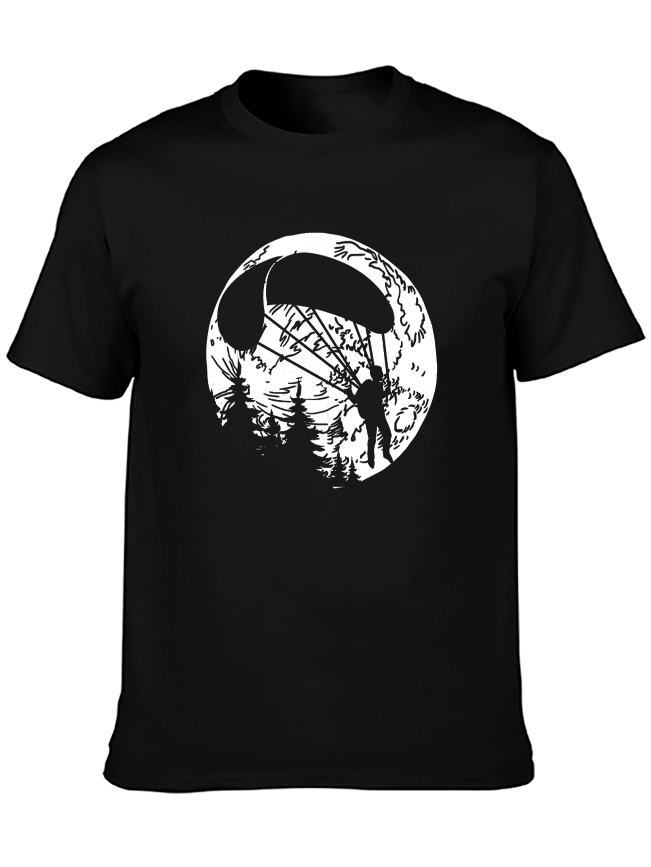 Parachute Graphic Tee - Black
