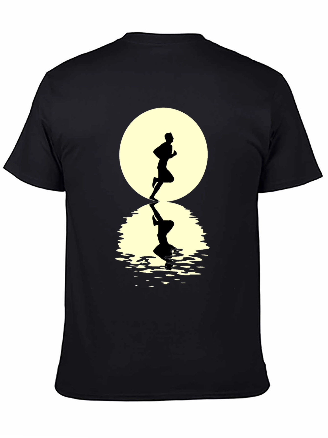 Runner Silhouette T-Shirt - Black Graphic Tee