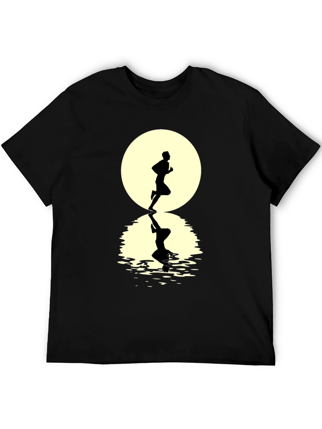 Runner Silhouette T-Shirt - Black Graphic Tee