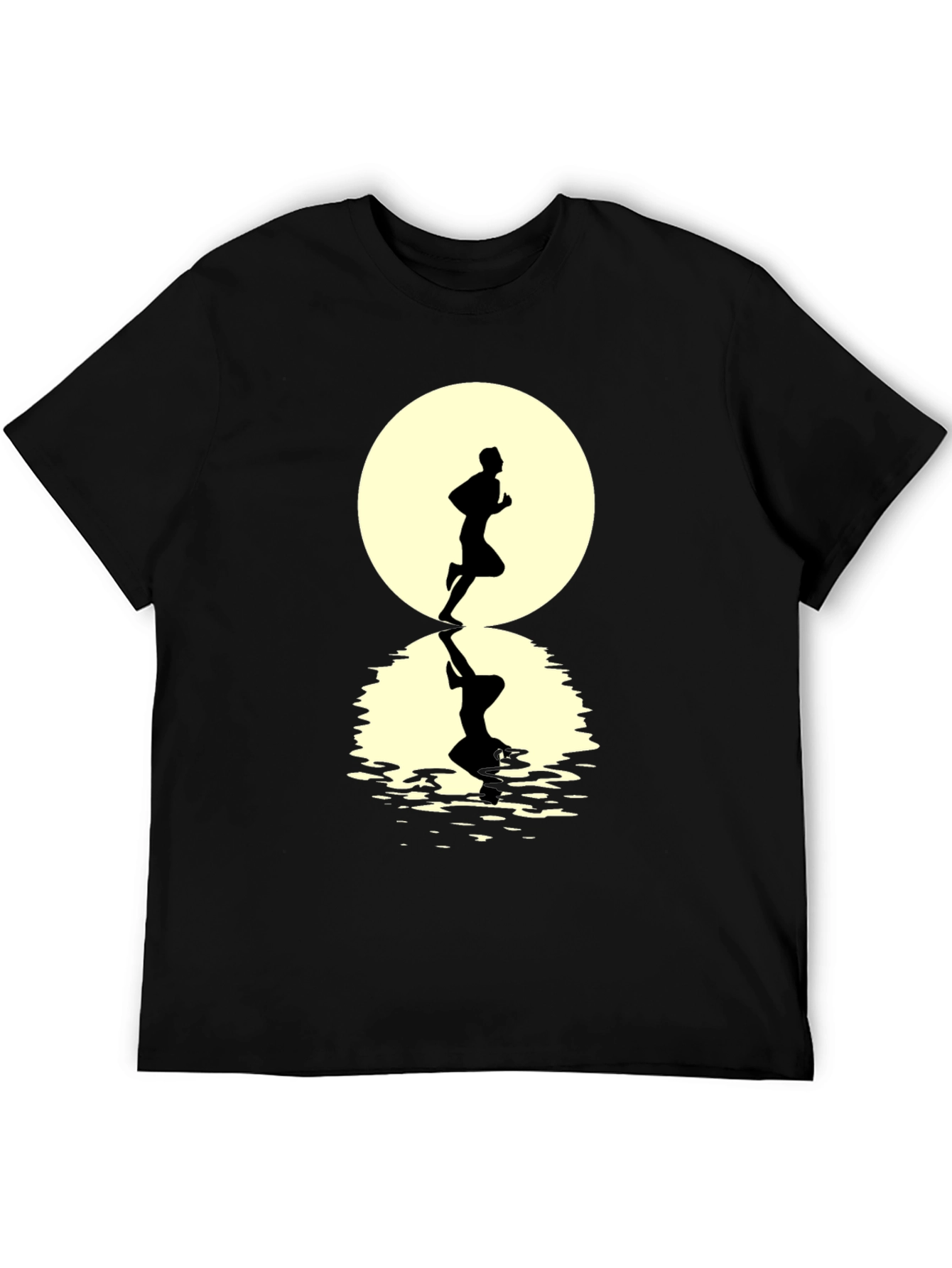 Runner Silhouette T-Shirt - Black Graphic Tee