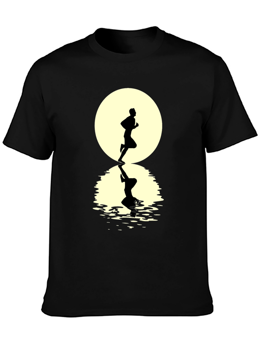 Runner Silhouette T-Shirt - Black Graphic Tee