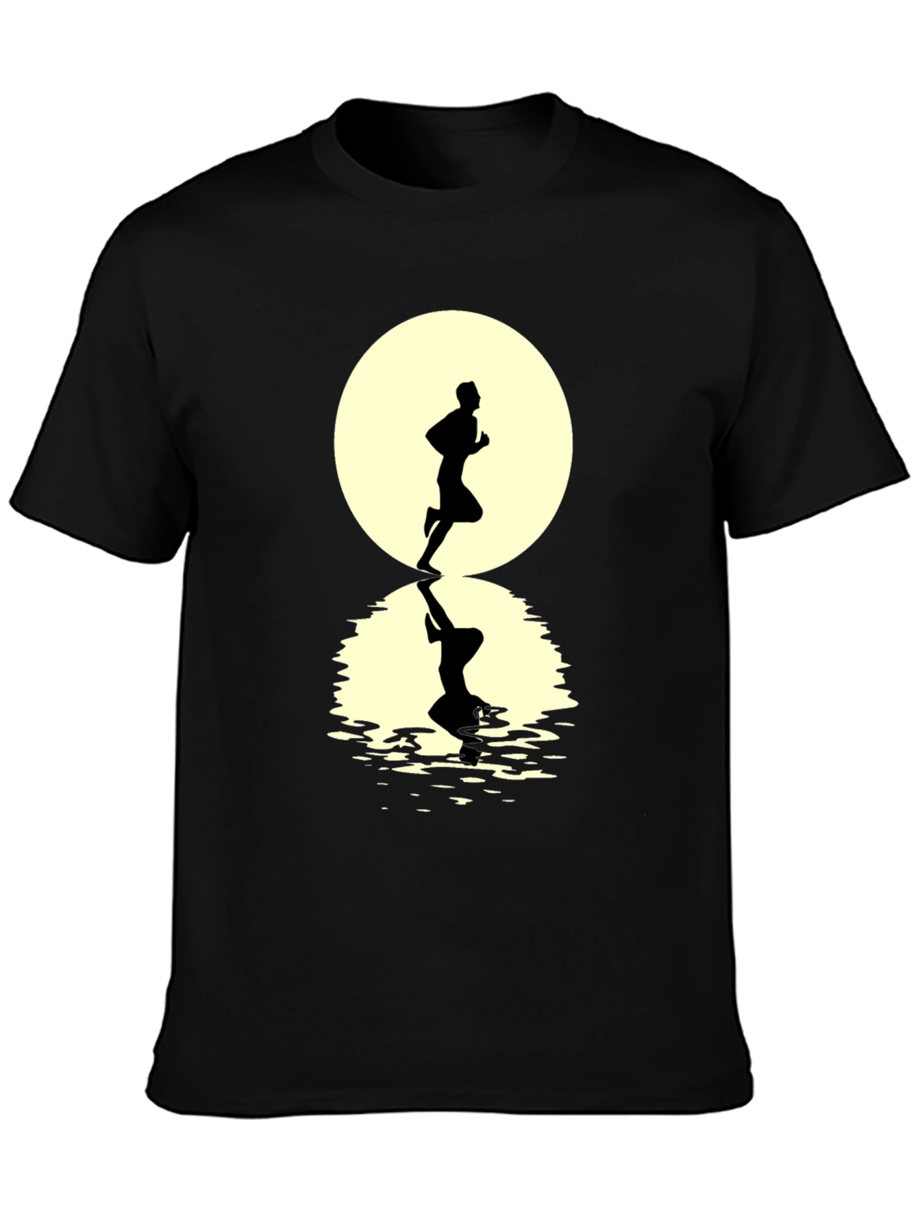 Runner Silhouette T-Shirt - Black Graphic Tee