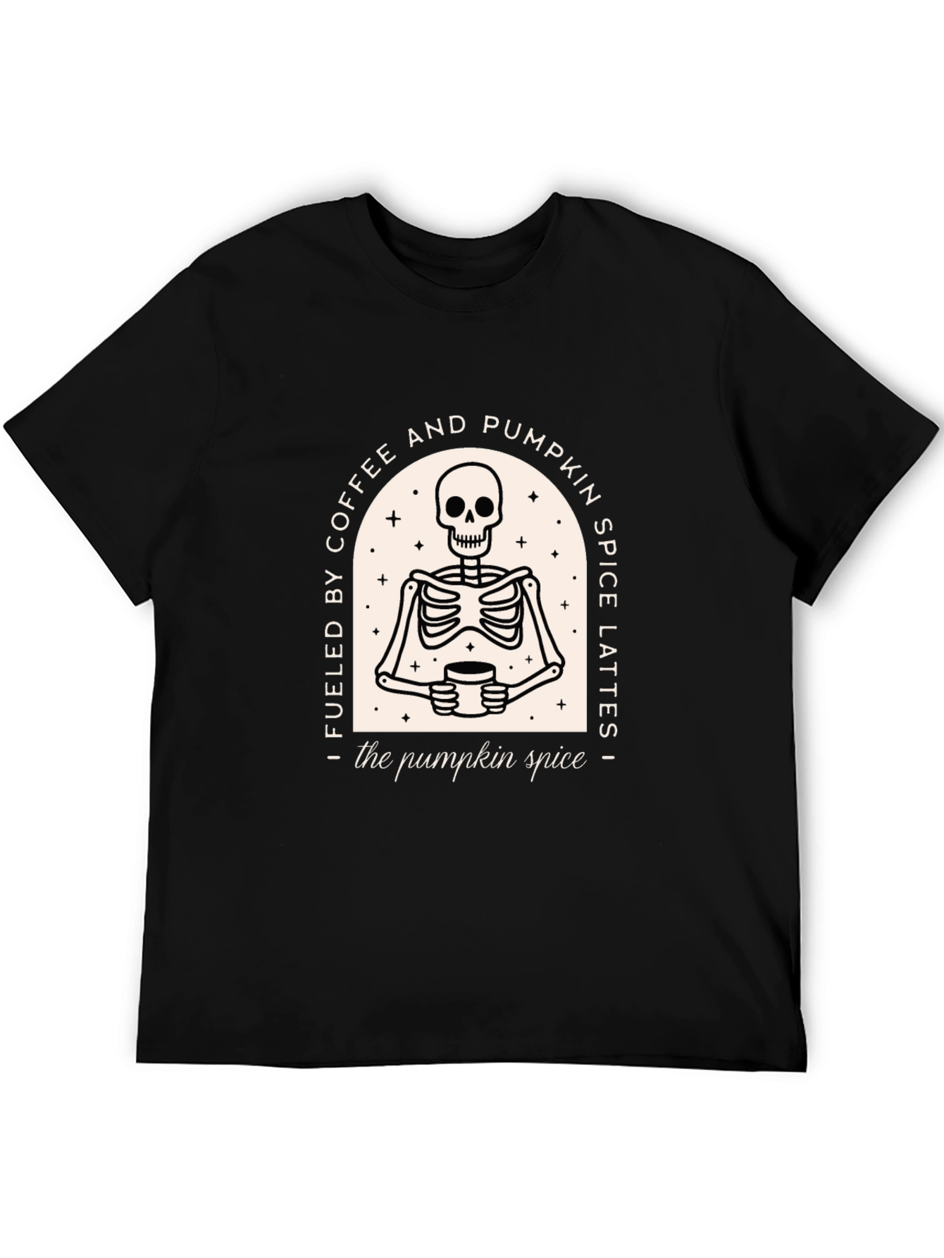 Coffee & Pumpkin Spice Skeleton T-Shirt