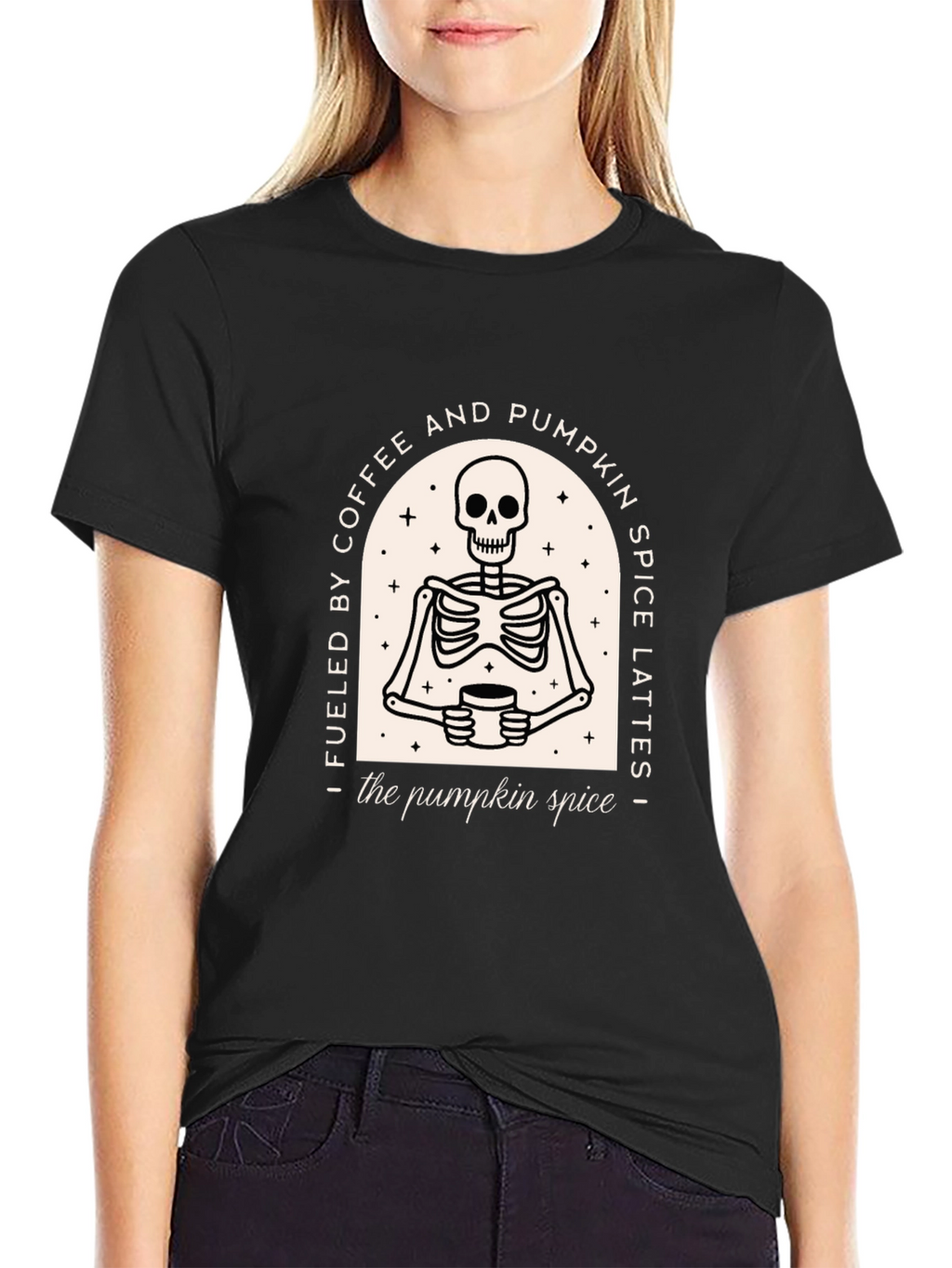 Coffee & Pumpkin Spice Skeleton T-Shirt