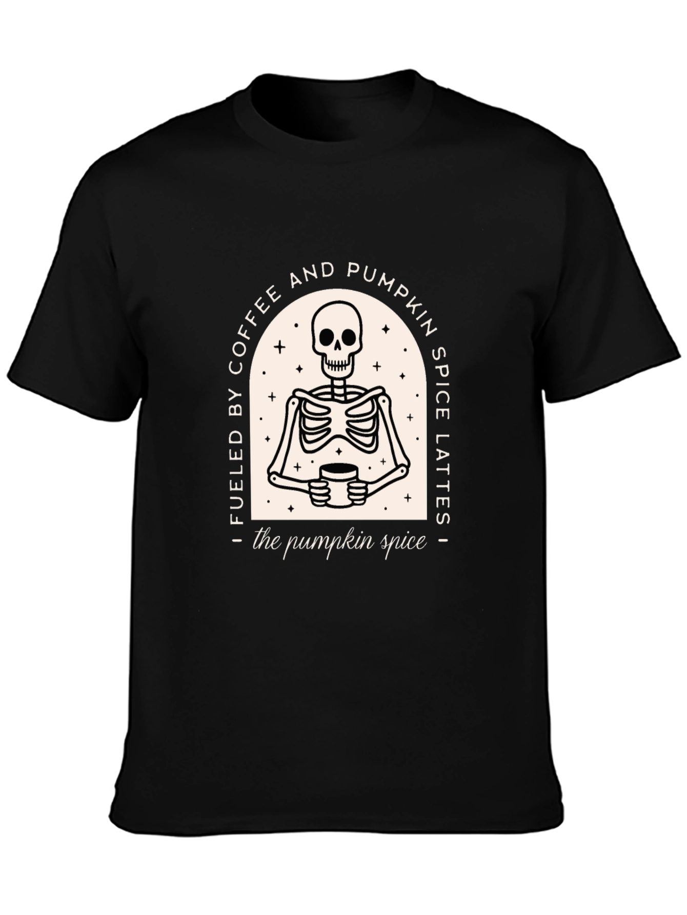 Coffee & Pumpkin Spice Skeleton T-Shirt